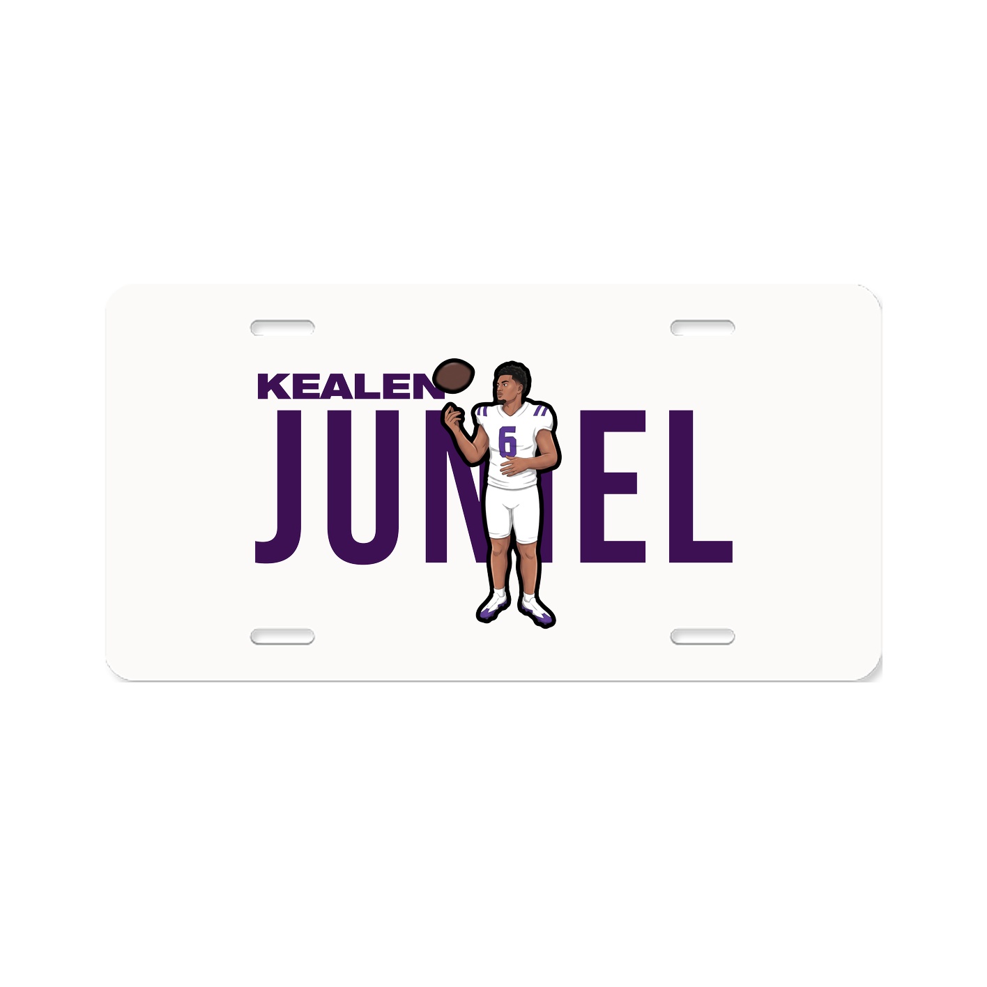 License Plate — Player Name in Classic