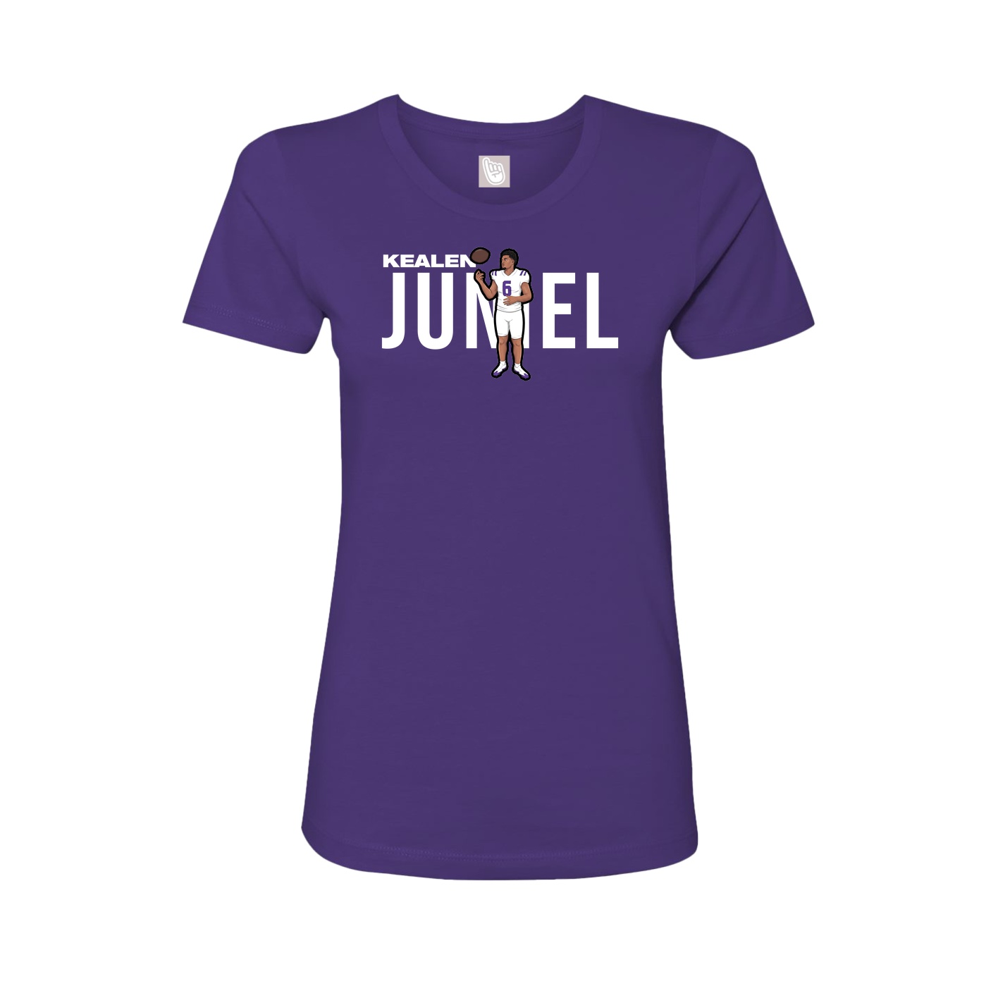 Fitted Women's Tee — Player Name in Purple