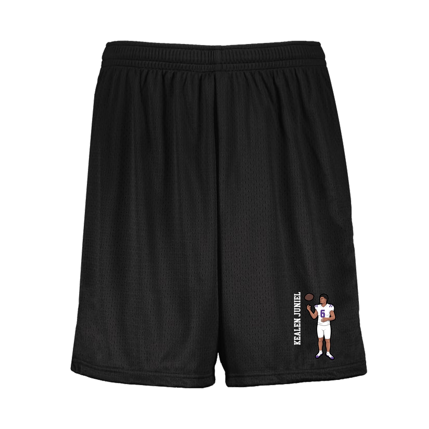 Shorts — Name Vertical in Black
