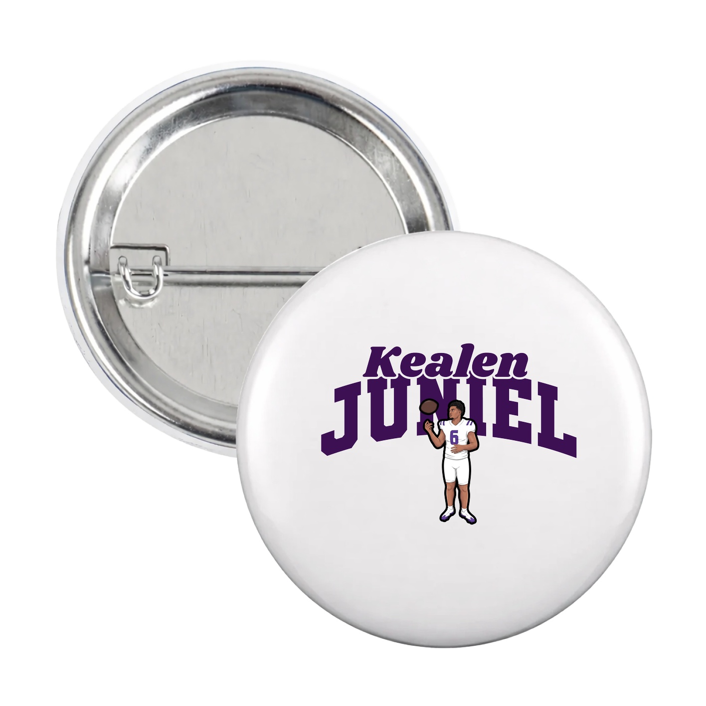 Game Day Button — Signature Arch in White