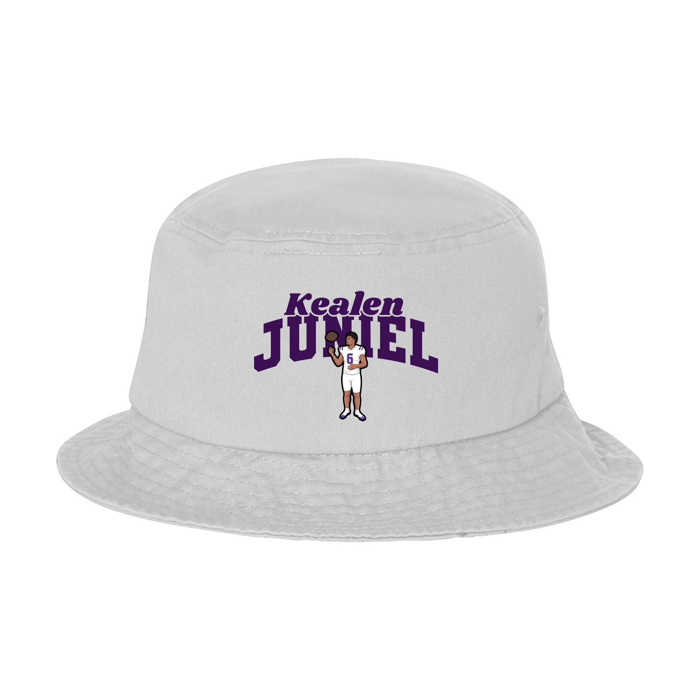 Bucket Cap — Signature Arch in White