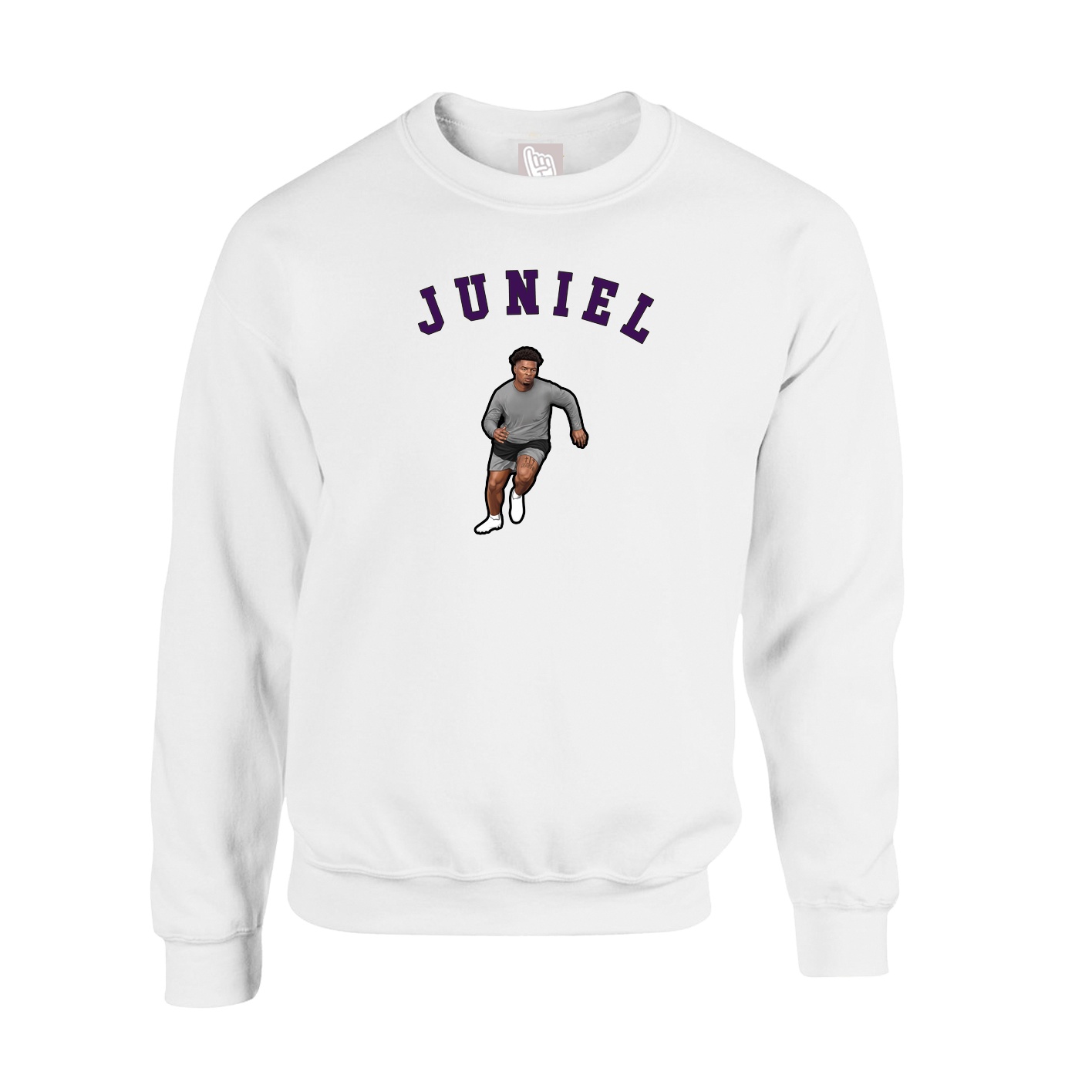 Fleece Crew — Shirsey Arch in White