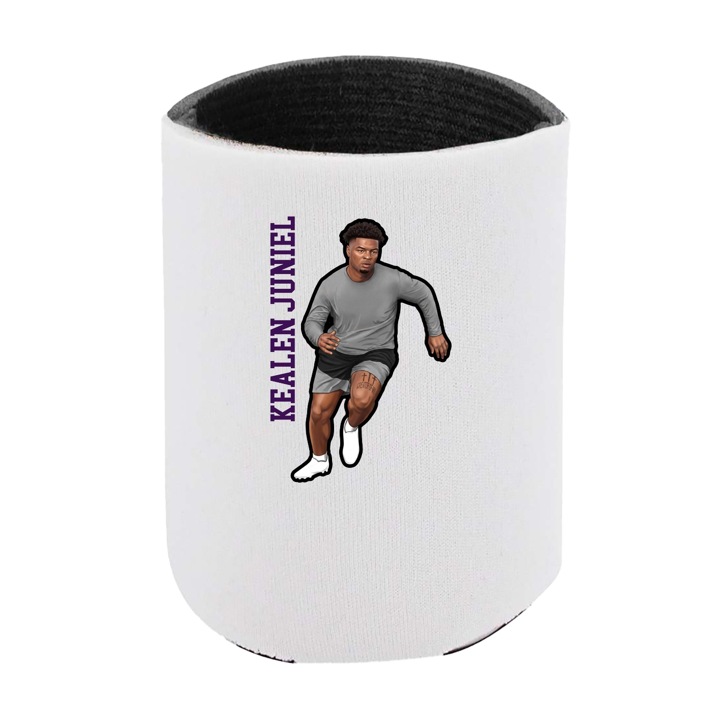 Can Holder — Name Vertical in White