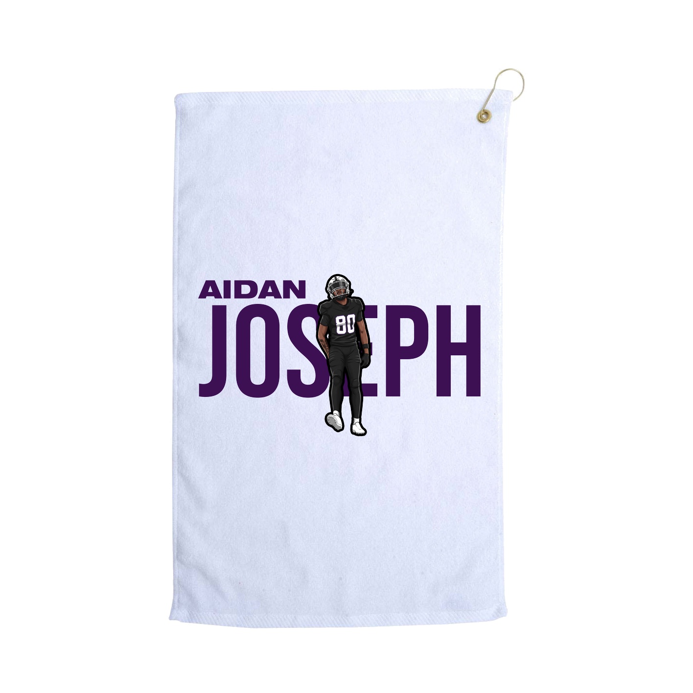 Golf Towel — Player Name in White