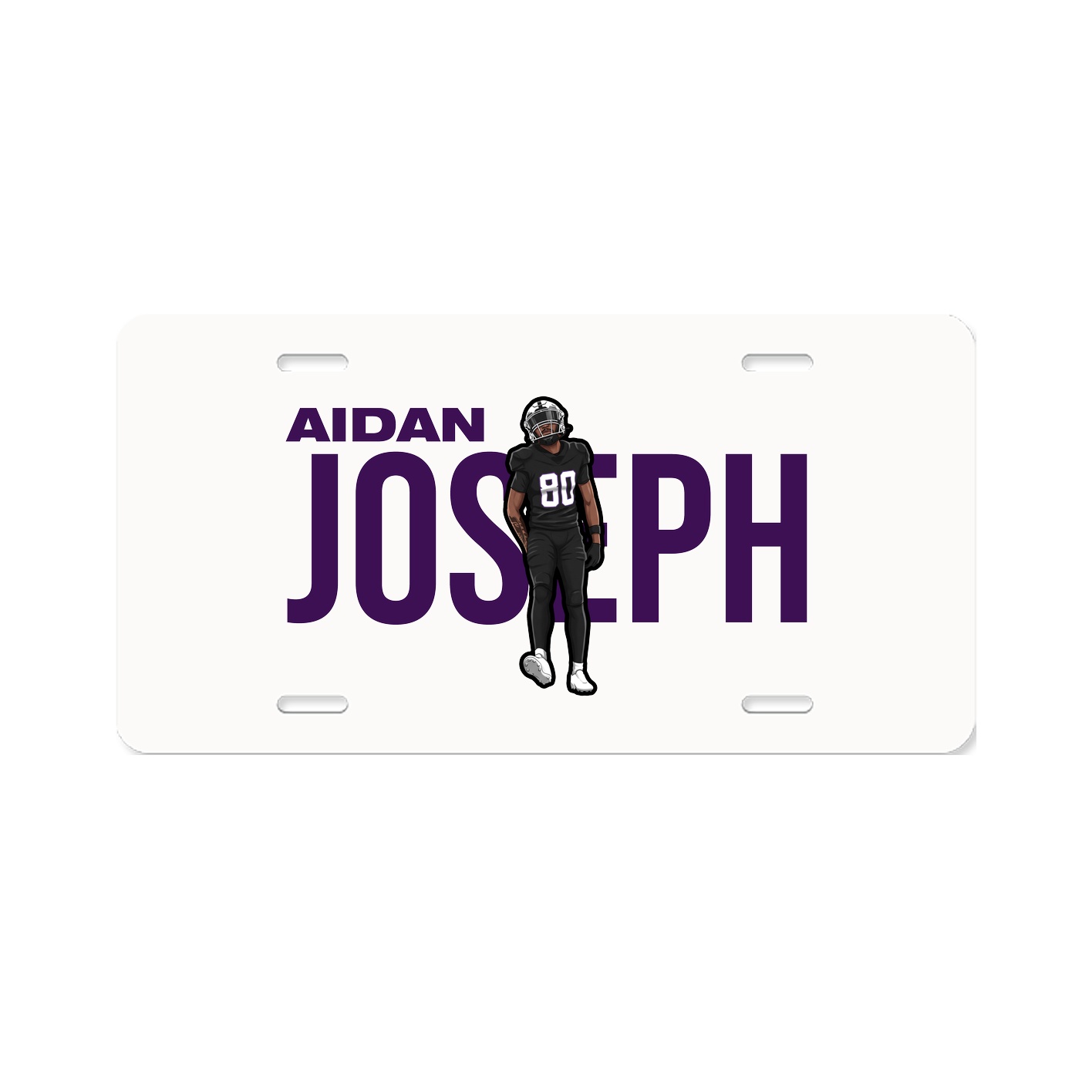 License Plate — Player Name in Classic