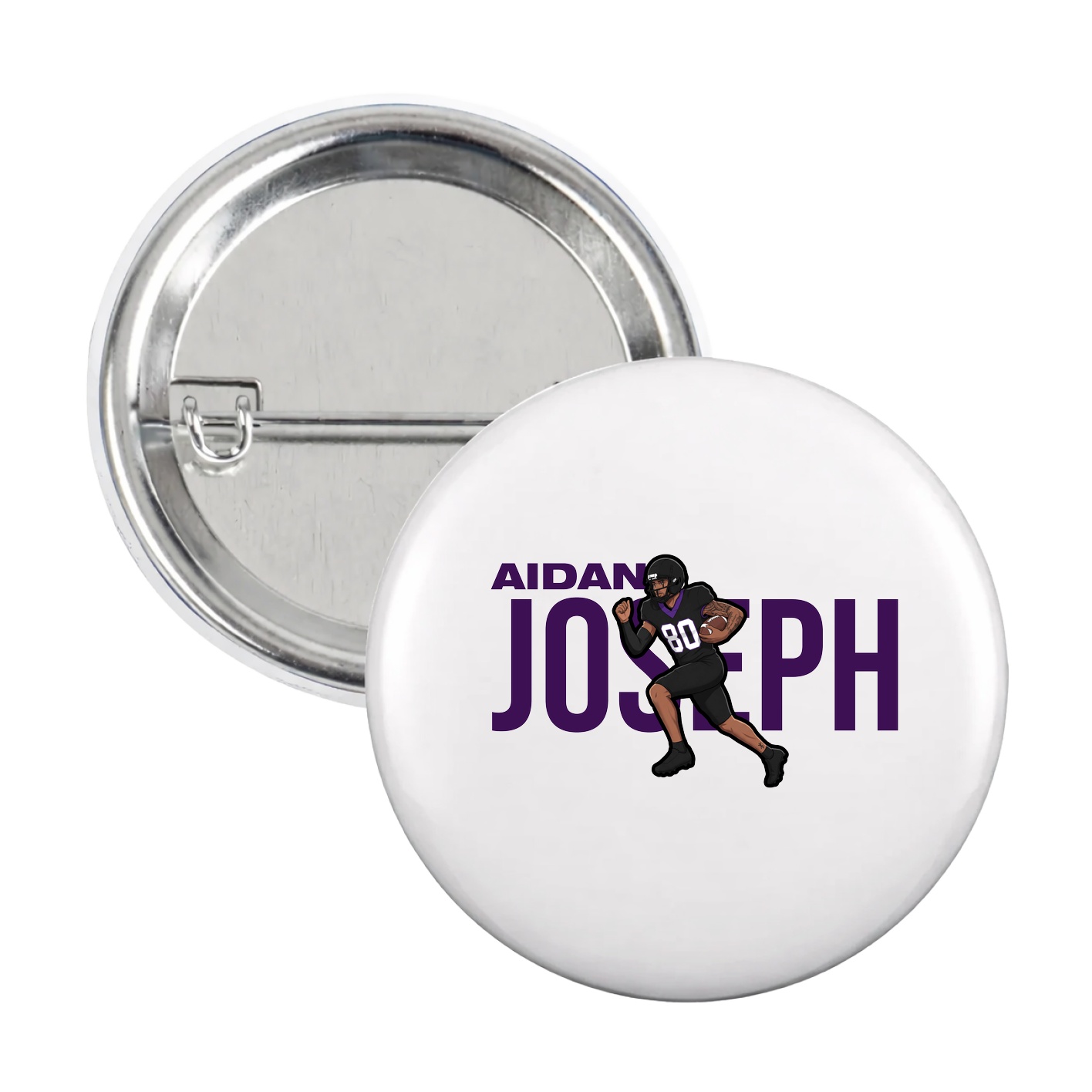 Game Day Button — Player Name in White