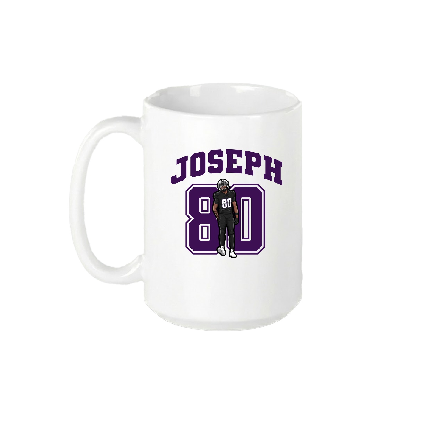 15oz Coffee Mug — Number in White