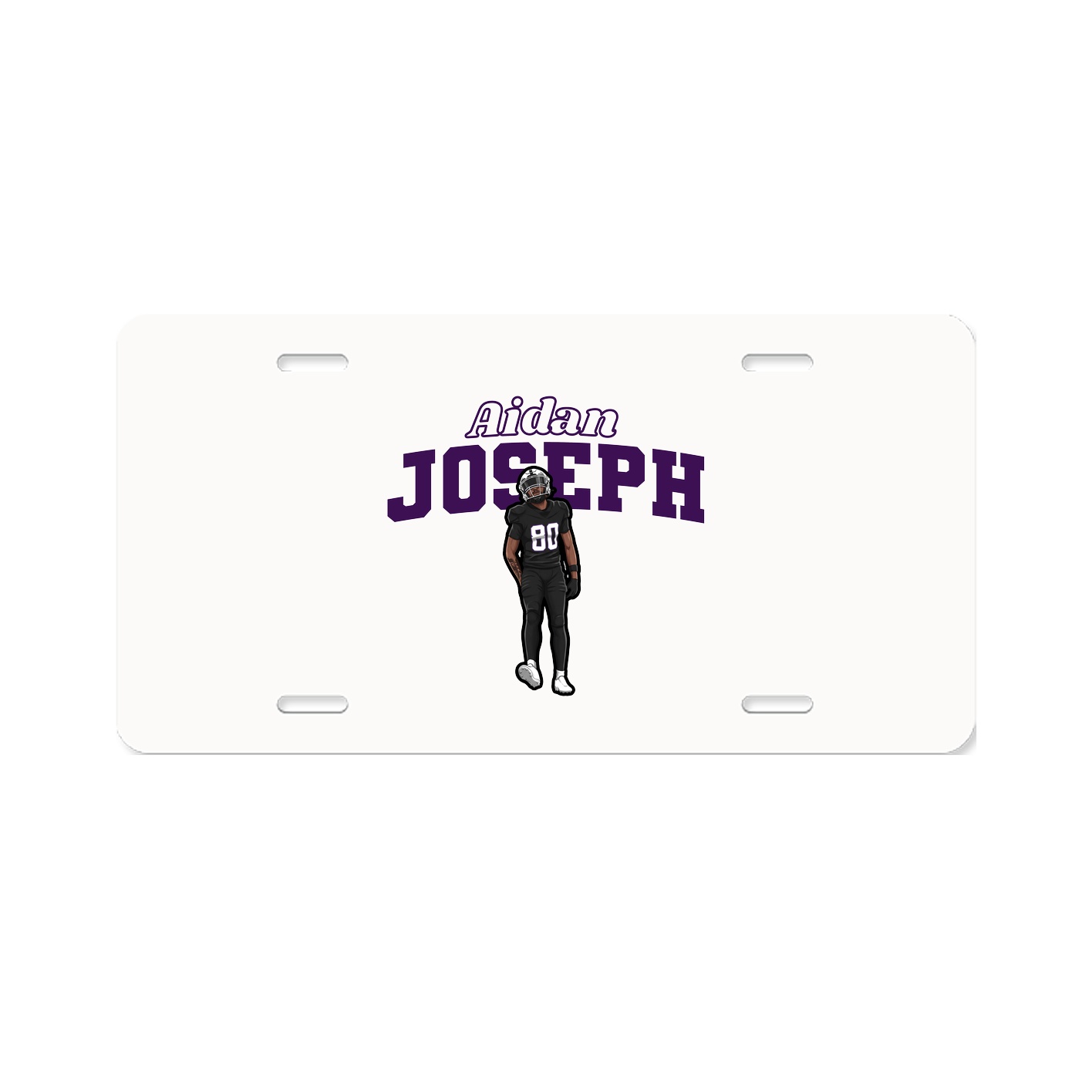 License Plate — Name Arch in Classic
