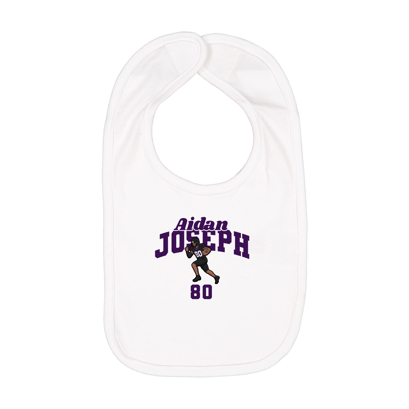 Infant Bib — Signature Arch in White