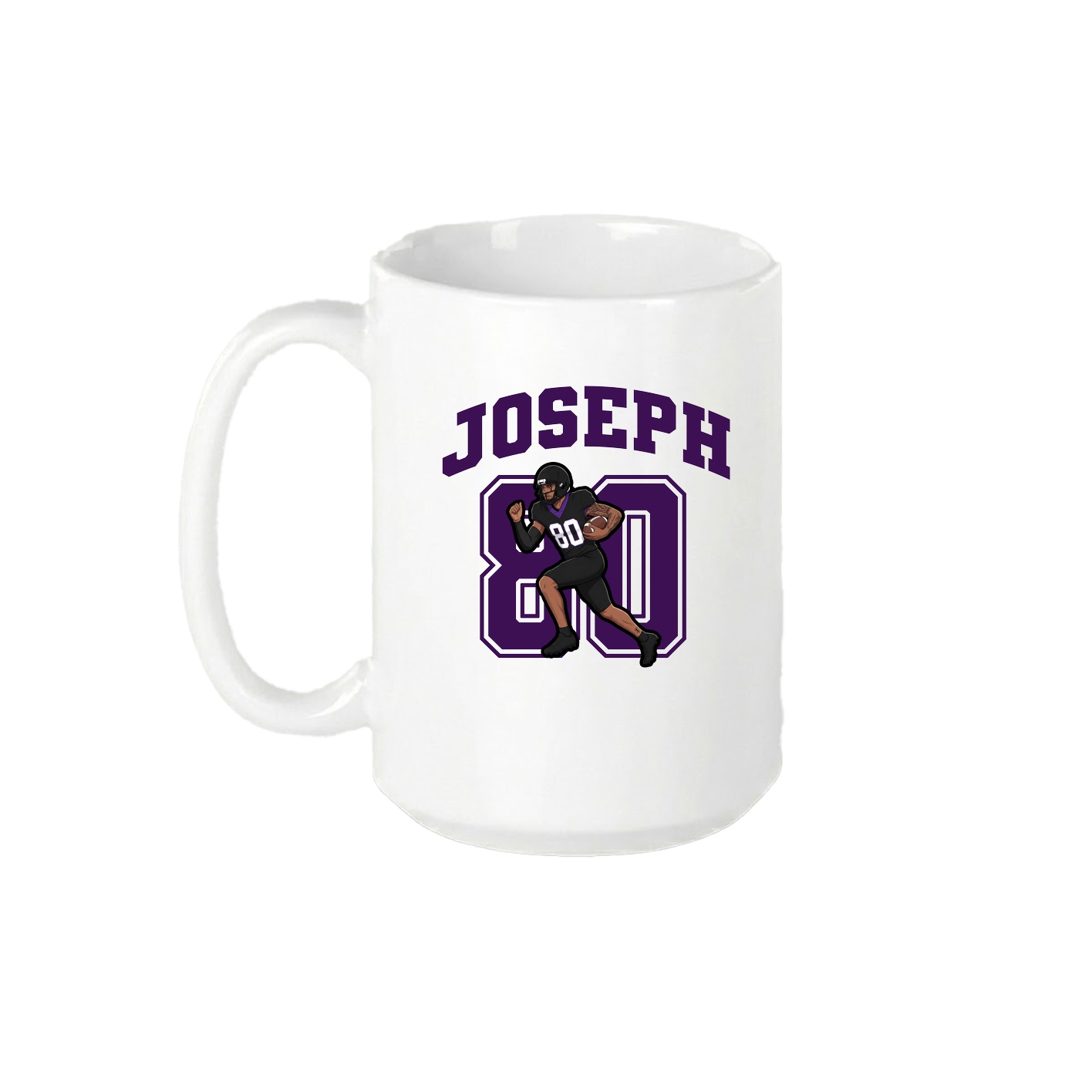 15oz Coffee Mug — Number in White