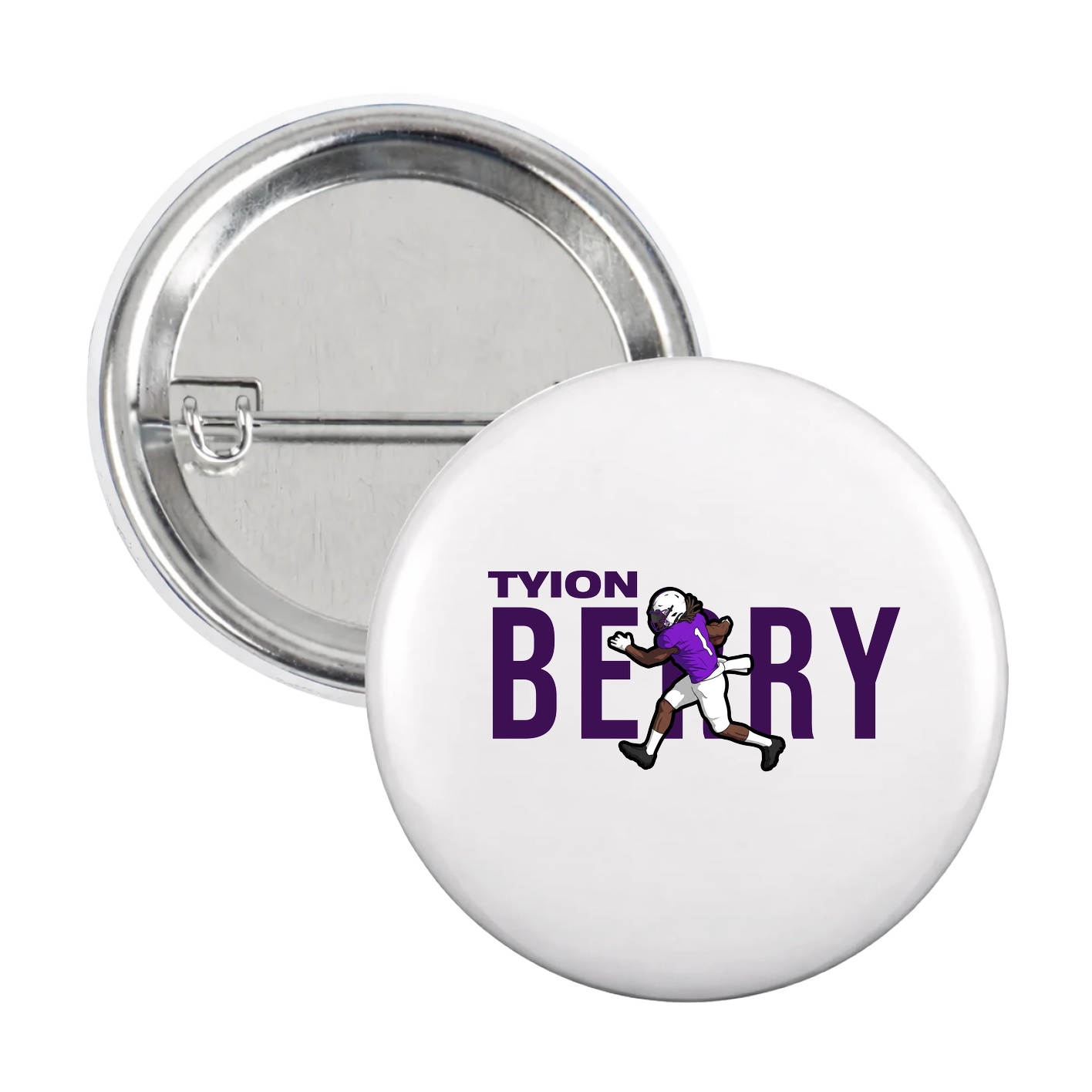 Game Day Button — Player Name in White