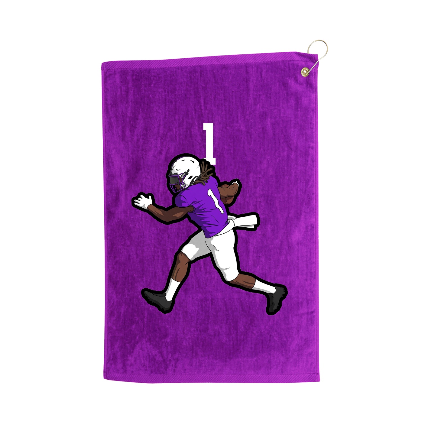 Golf Towel — Number Top in Purple