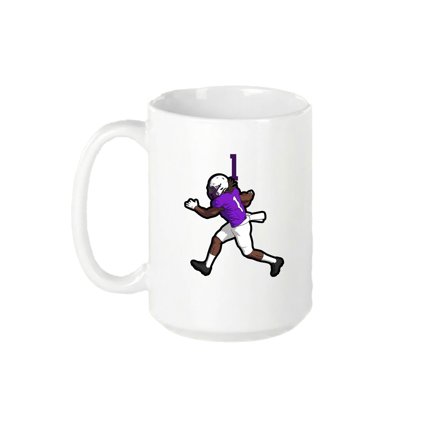 15oz Coffee Mug — Number Top in White