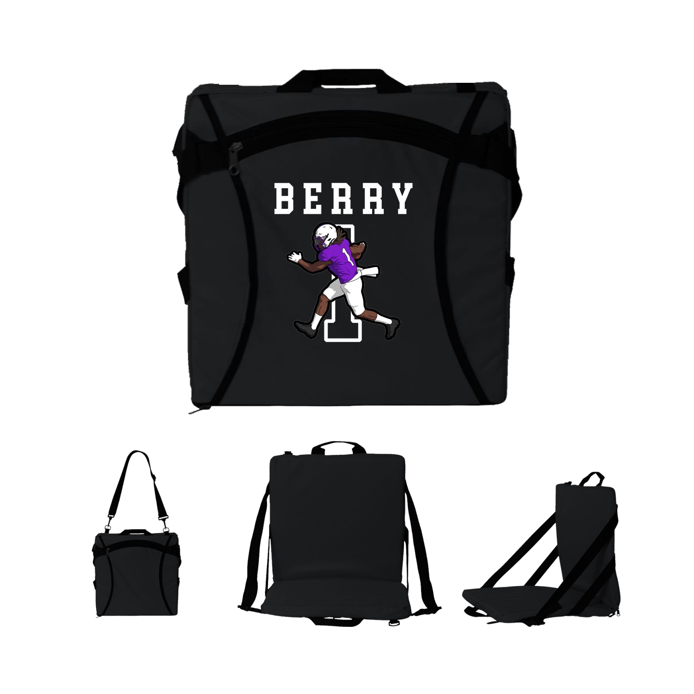 Folding Stadium Seat — Shirsey in Black