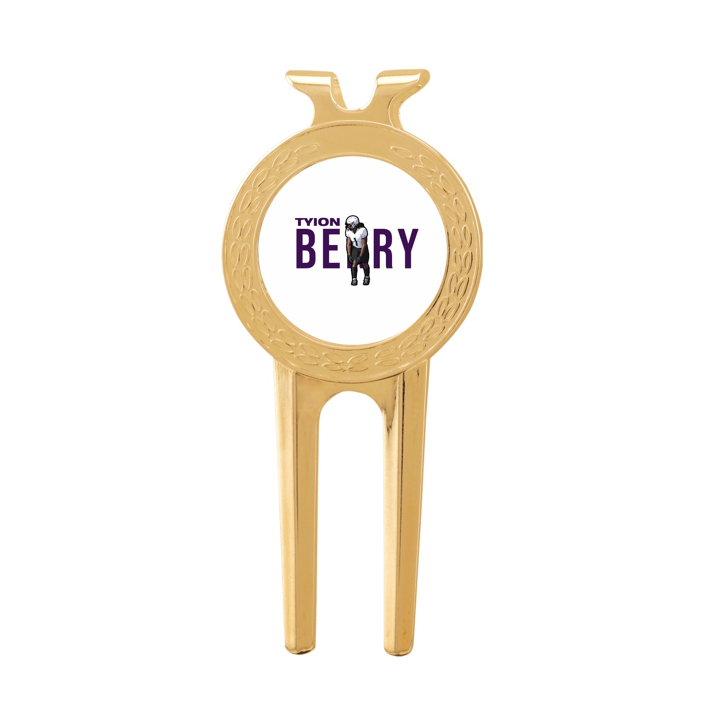 Divot Tool with Ball Marker — Player Name in Classic
