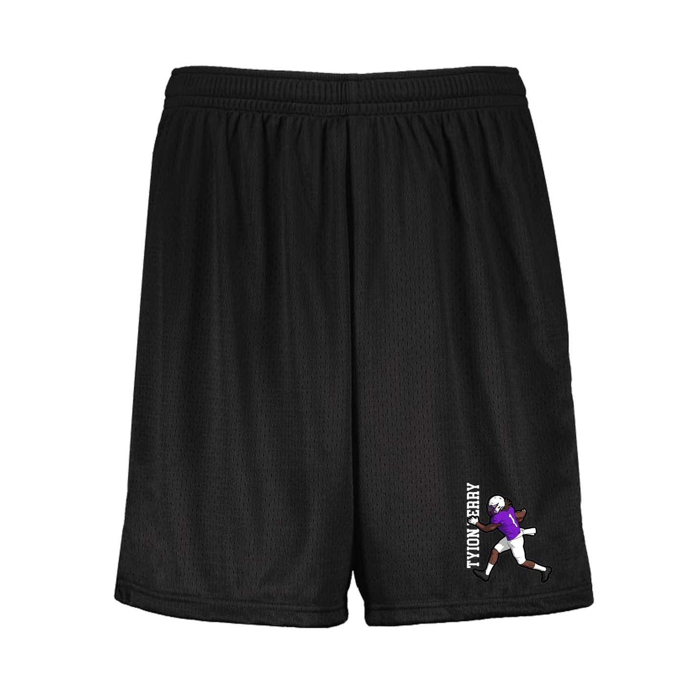 Shorts — Name Vertical in Black