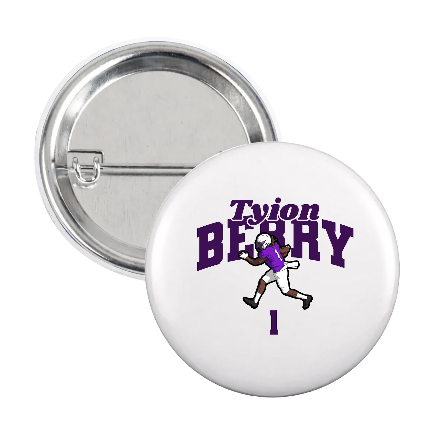 Game Day Button — Signature Arch in White