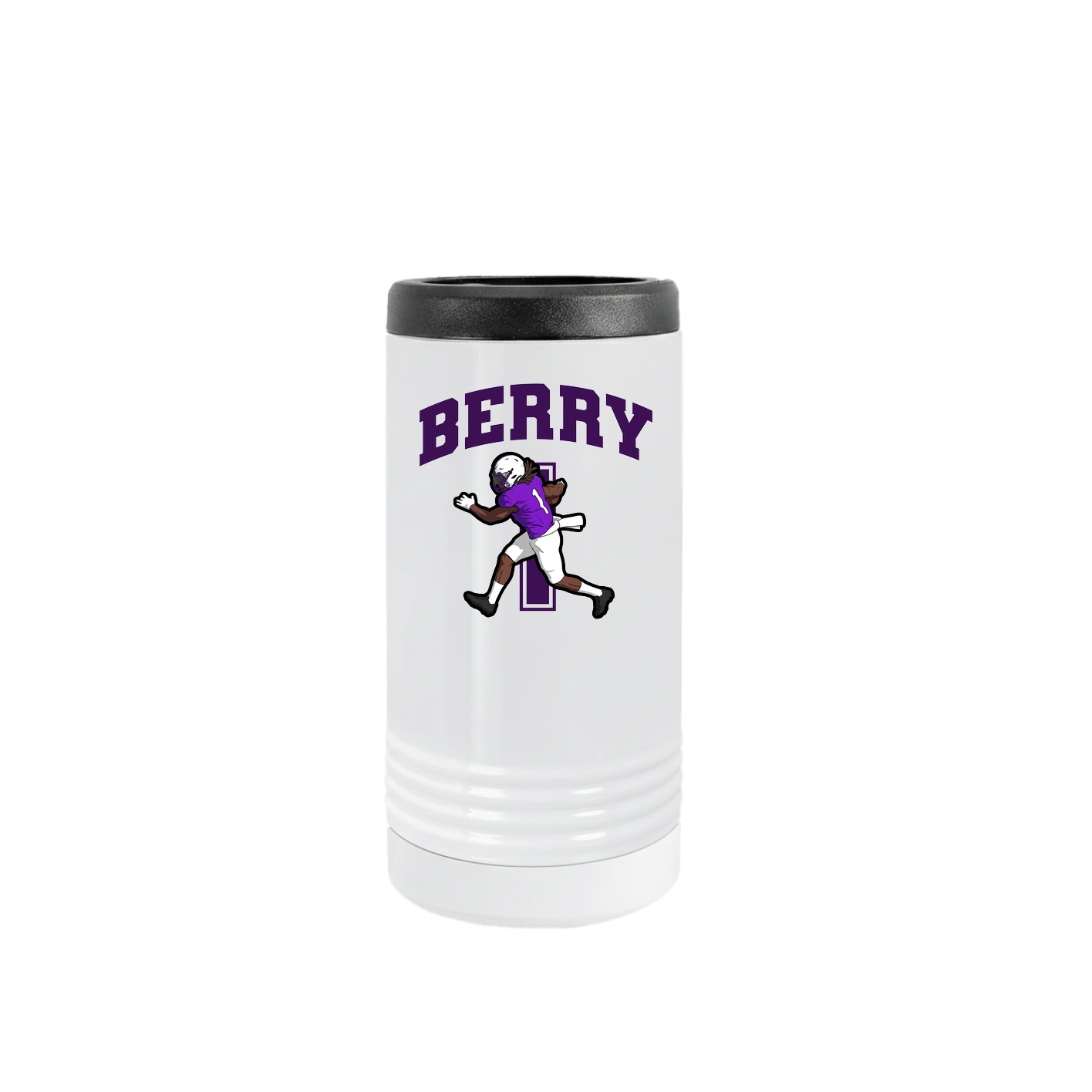 Slim Beverage Holder — Number in White
