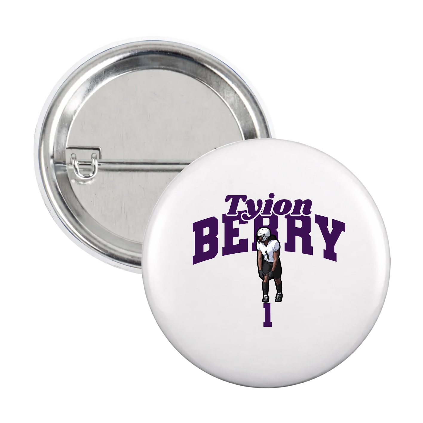 Game Day Button — Signature Arch in White