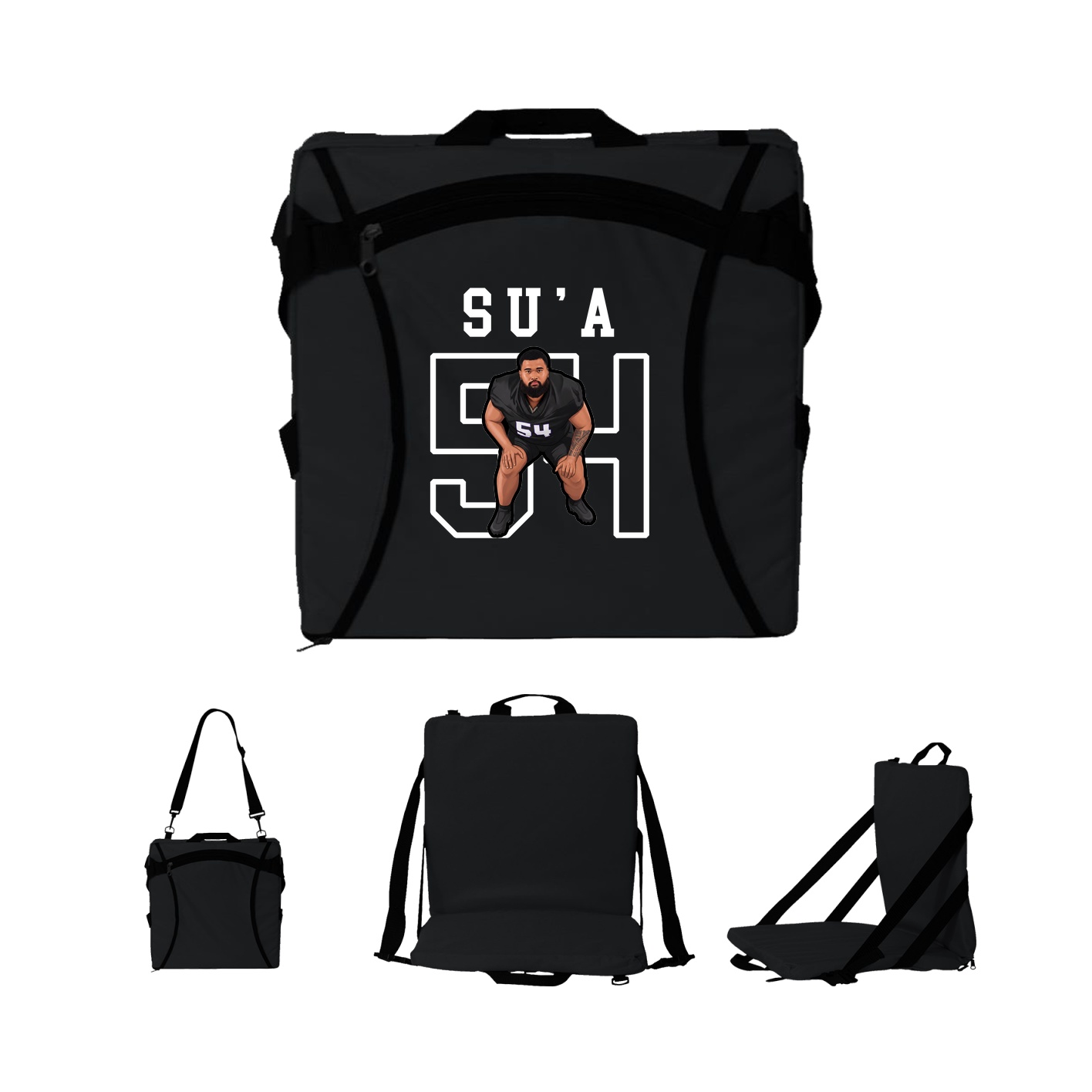 Folding Stadium Seat — Shirsey in Black