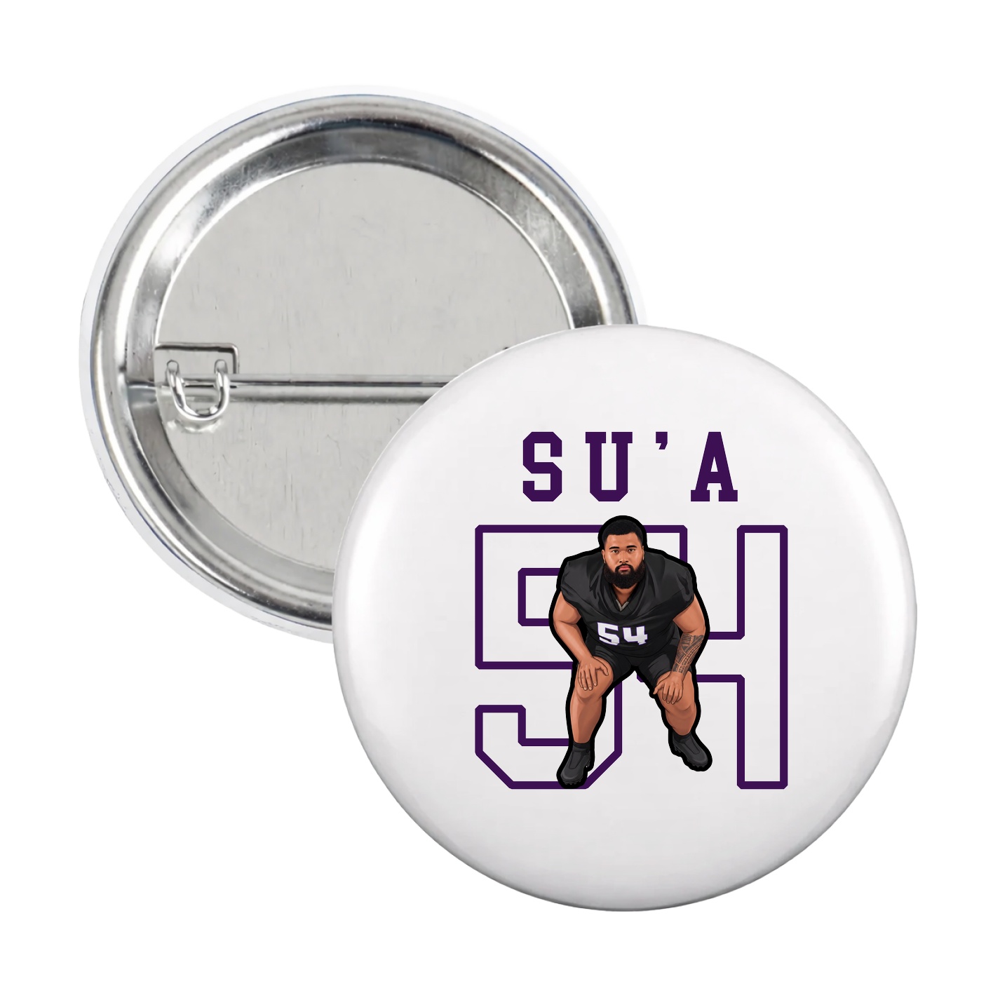 Game Day Button — Shirsey in White