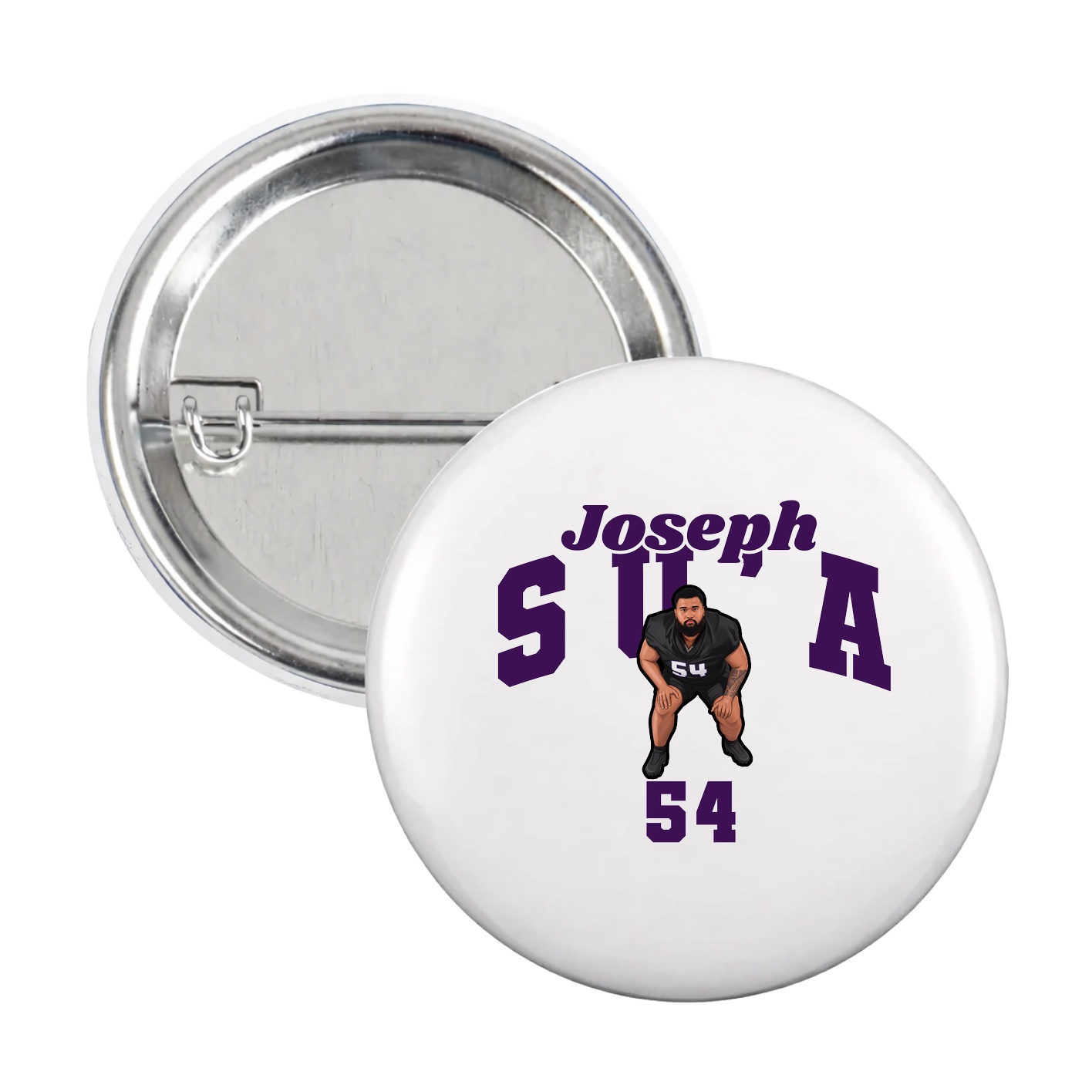 Game Day Button — Signature Arch in White