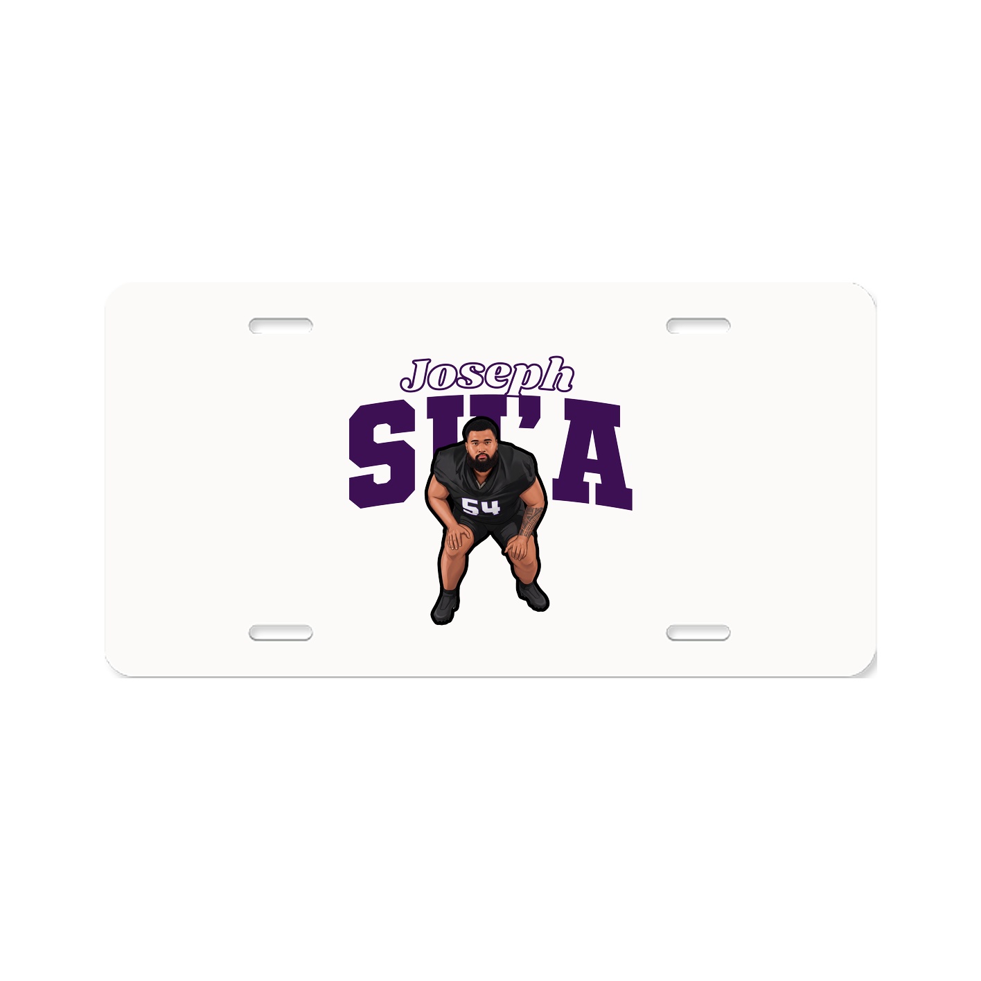 License Plate — Name Arch in Classic