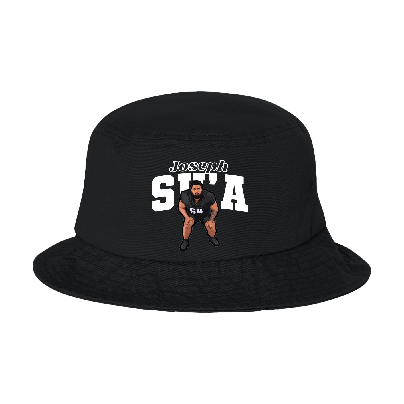 Bucket Cap — Name Arch in Black