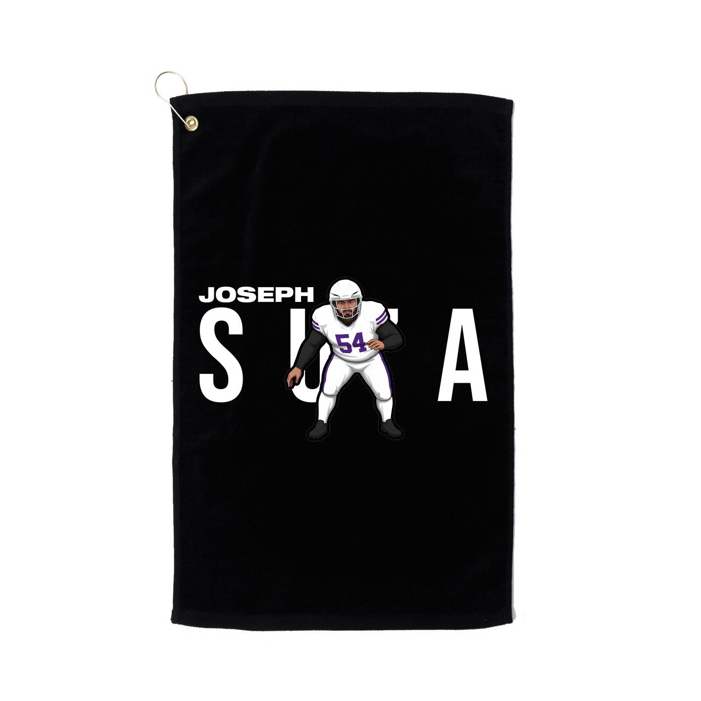 Golf Towel — Player Name in Black