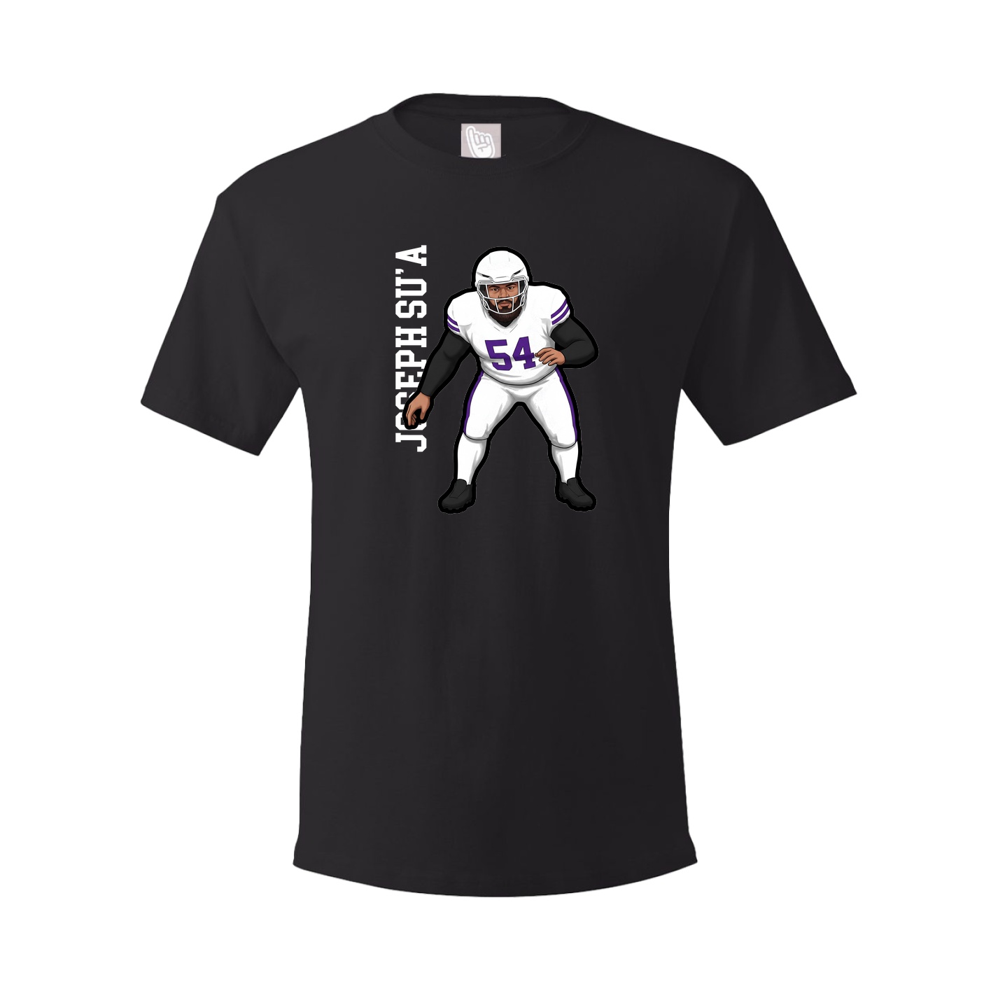 Youth Tee — Name Vertical in Black