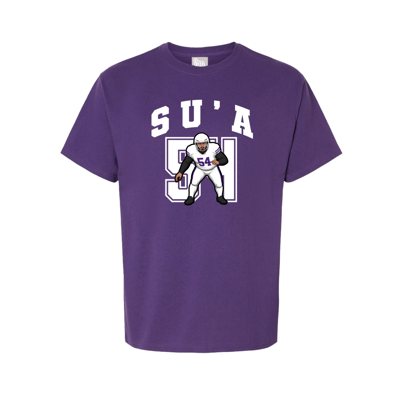 Youth Tee — Number in Purple