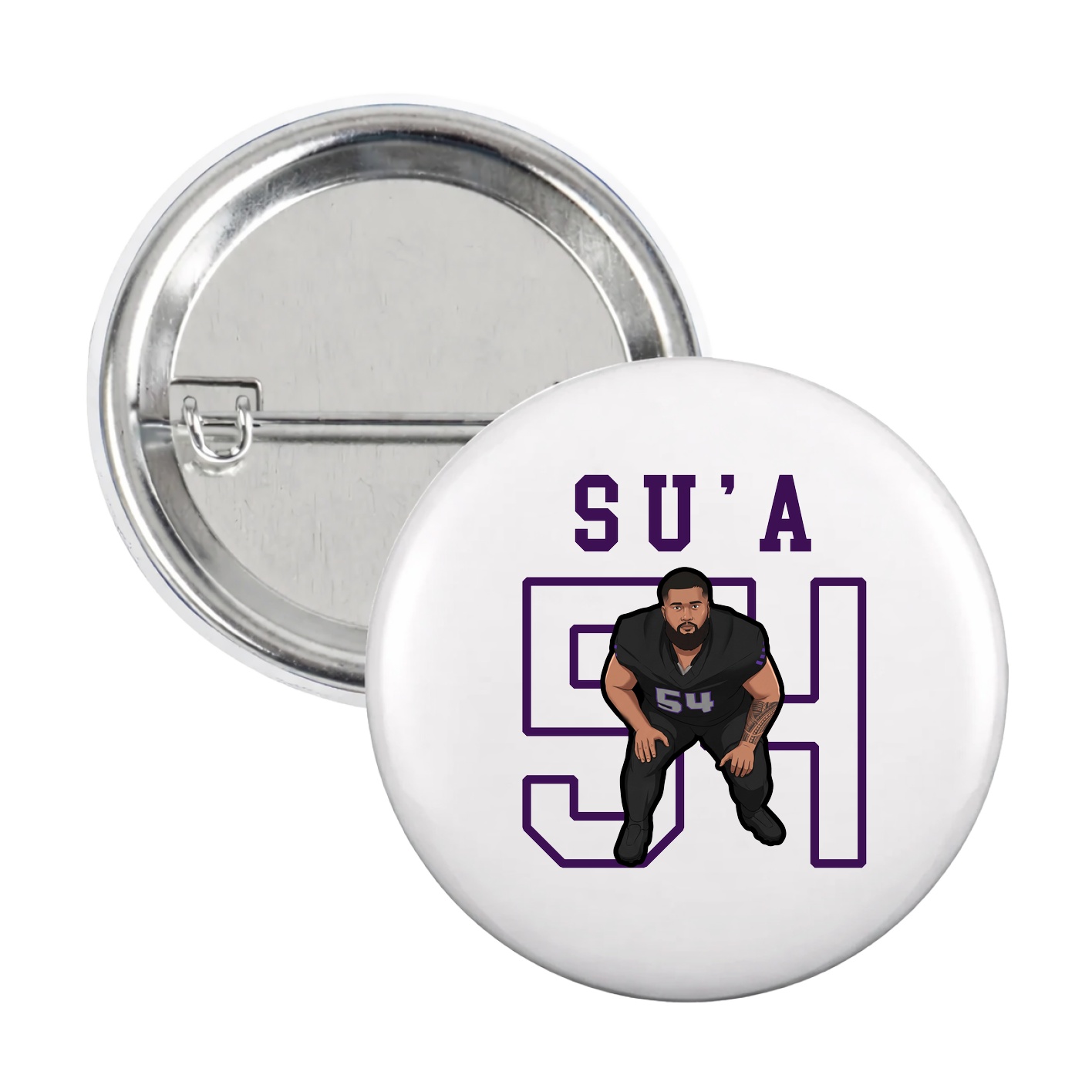 Game Day Button — Shirsey in White