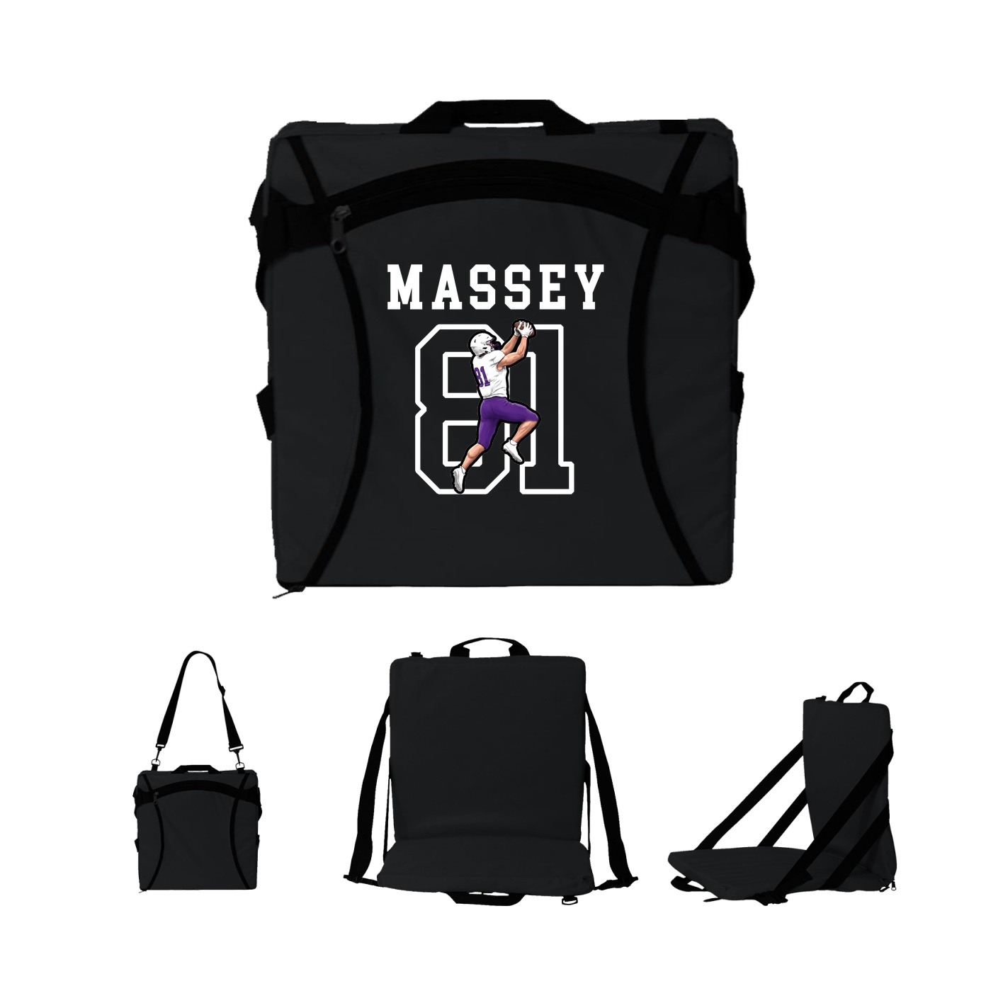 Folding Stadium Seat — Shirsey in Black