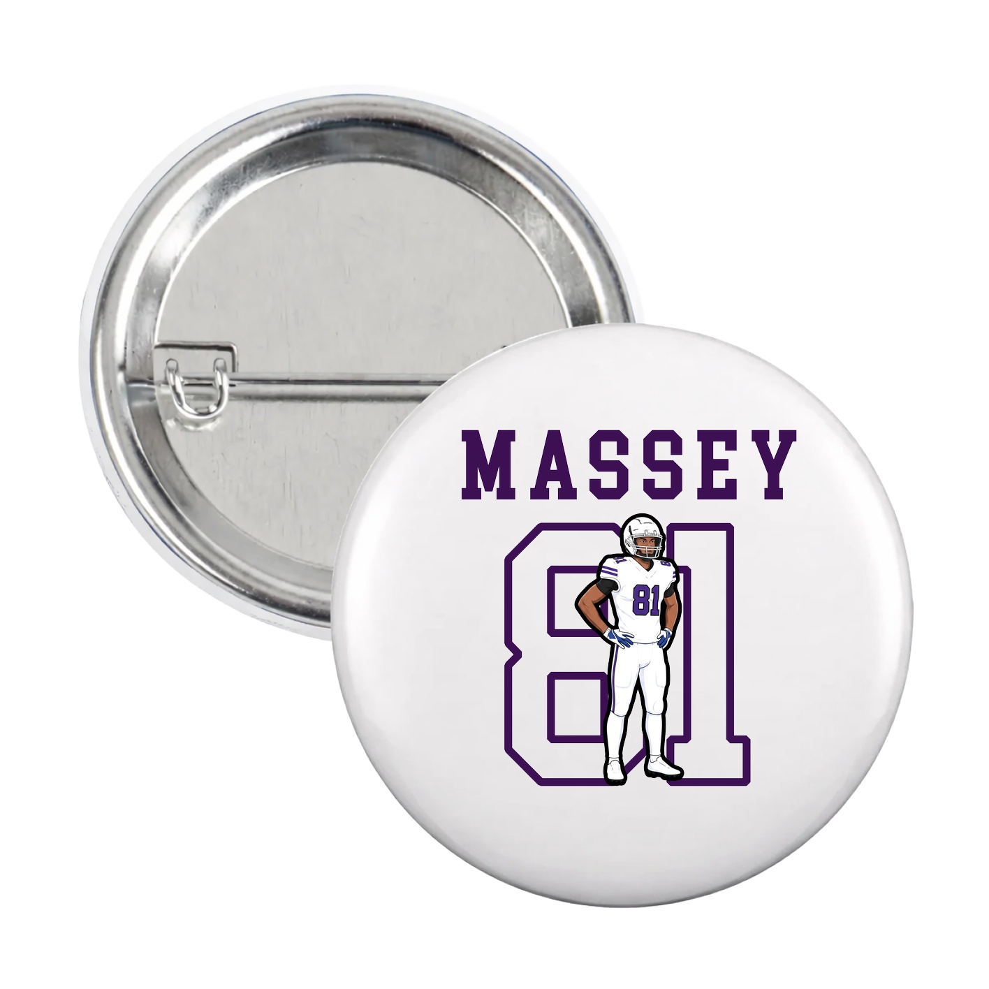 Game Day Button — Shirsey in White