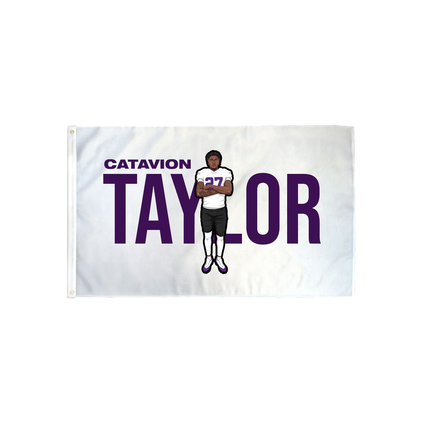 3x5 Flag — Player Name in Classic