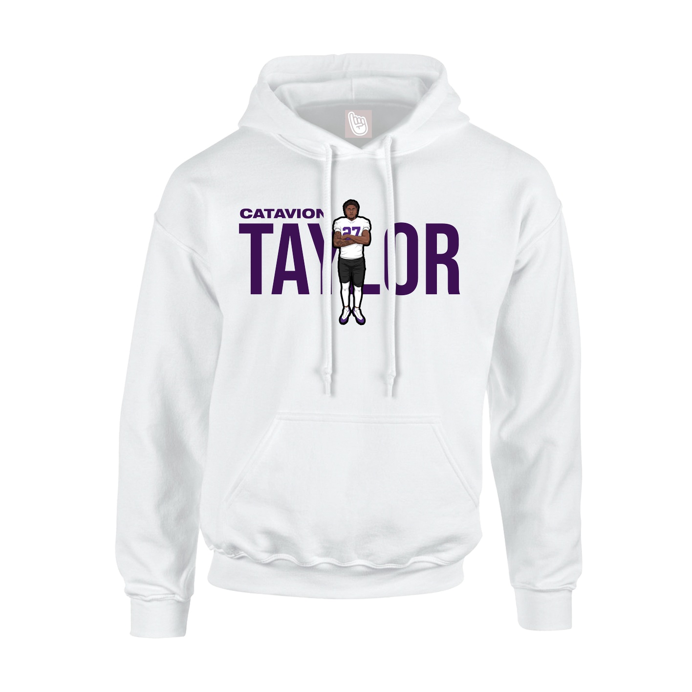 Hoodie — Player Name in White