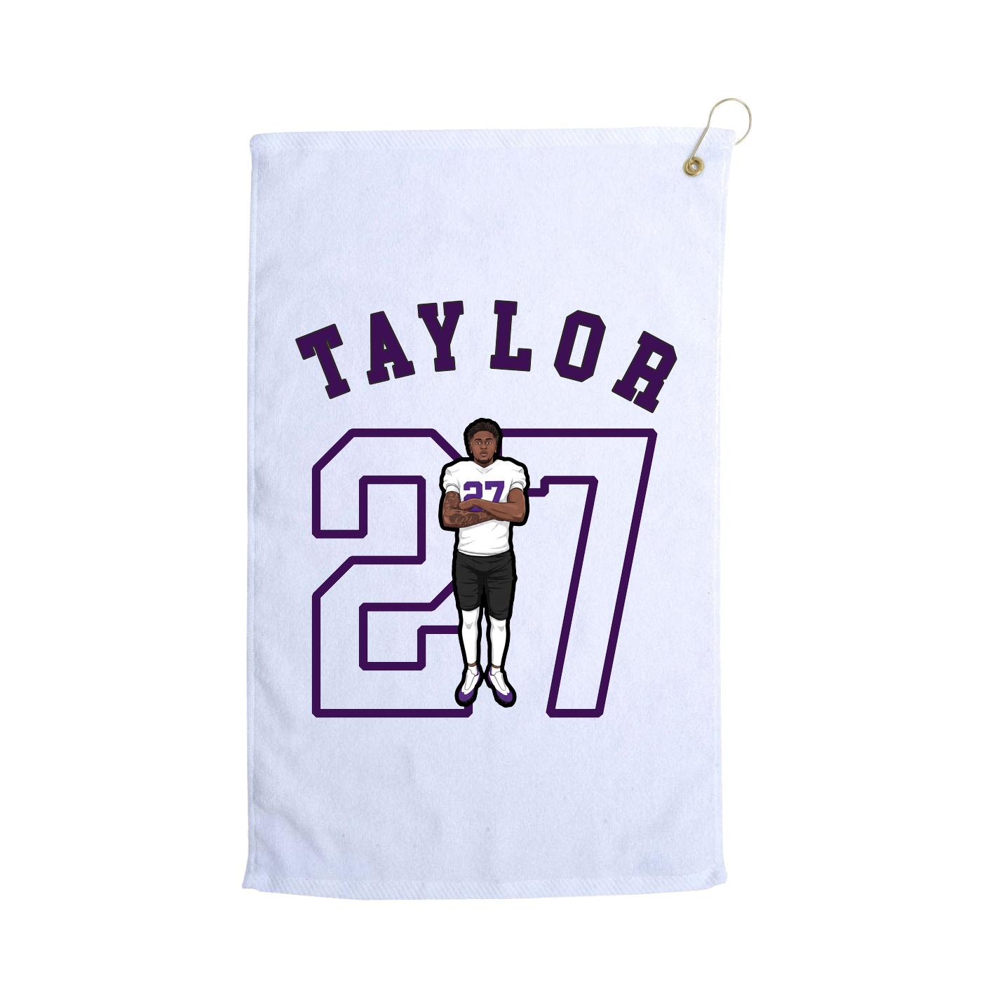 Golf Towel — Shirsey Arch in White