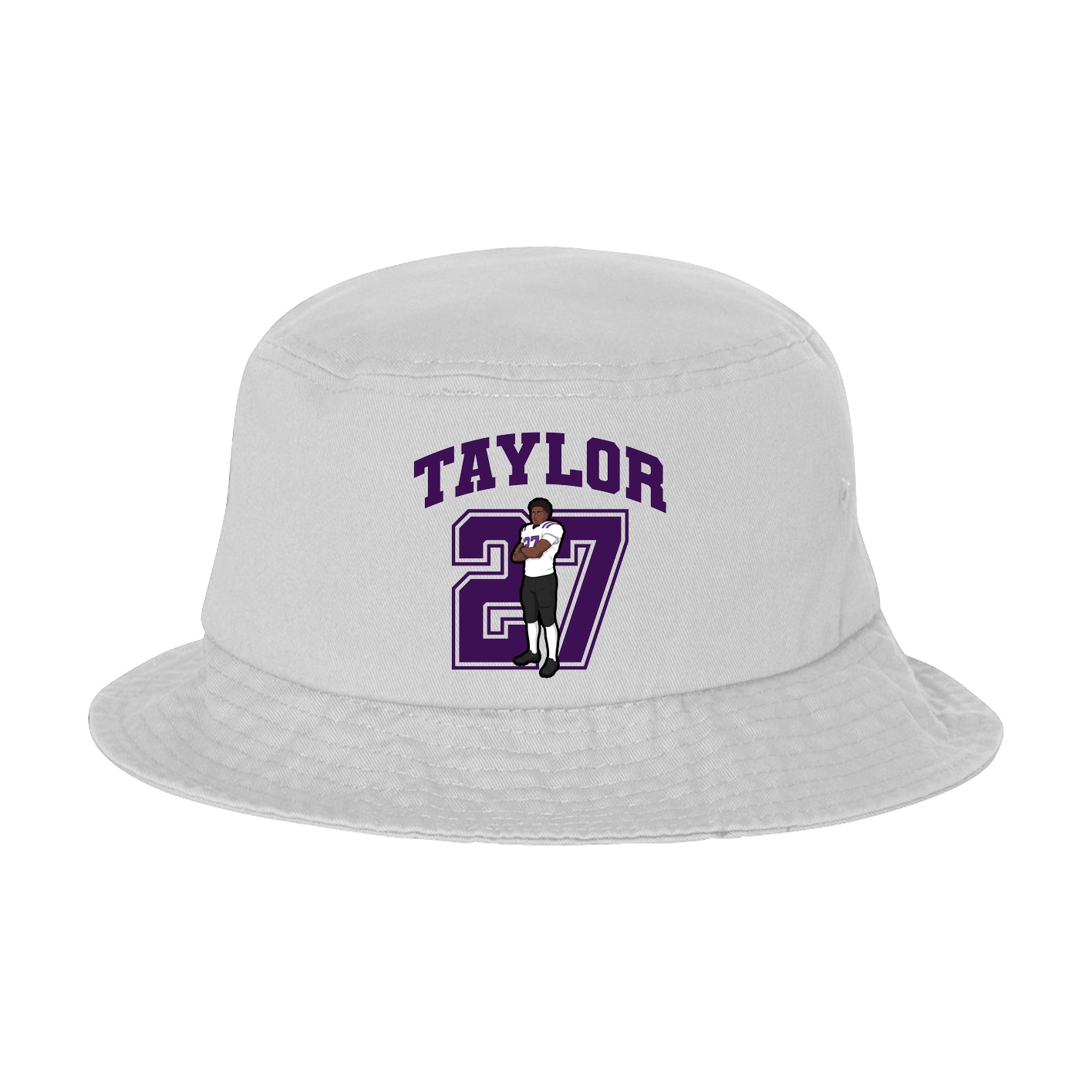 Bucket Cap — Number in White
