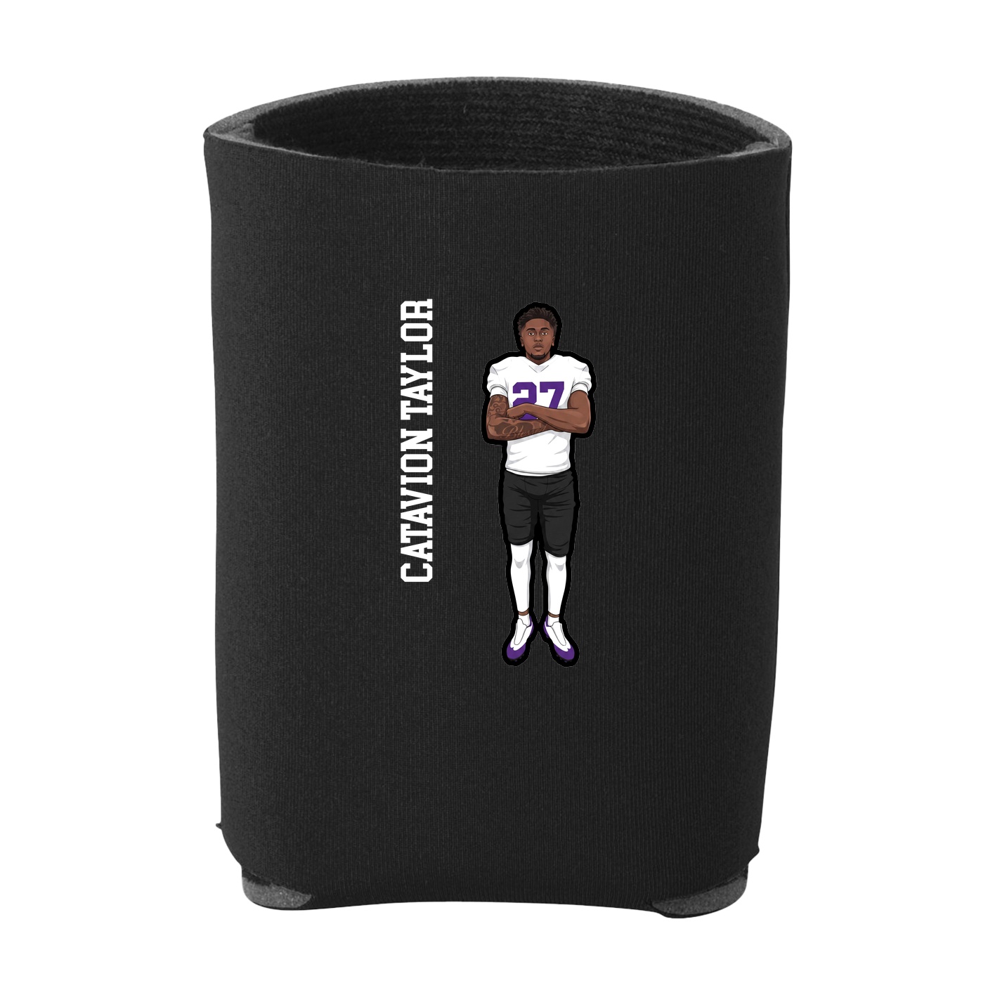 Can Holder — Name Vertical in Black