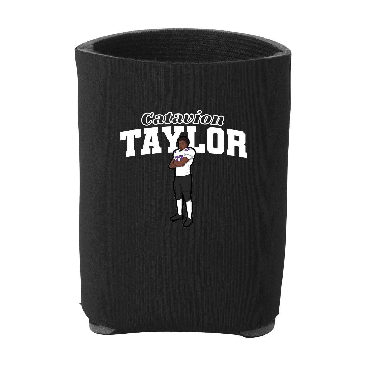 Can Holder — Name Arch in Black