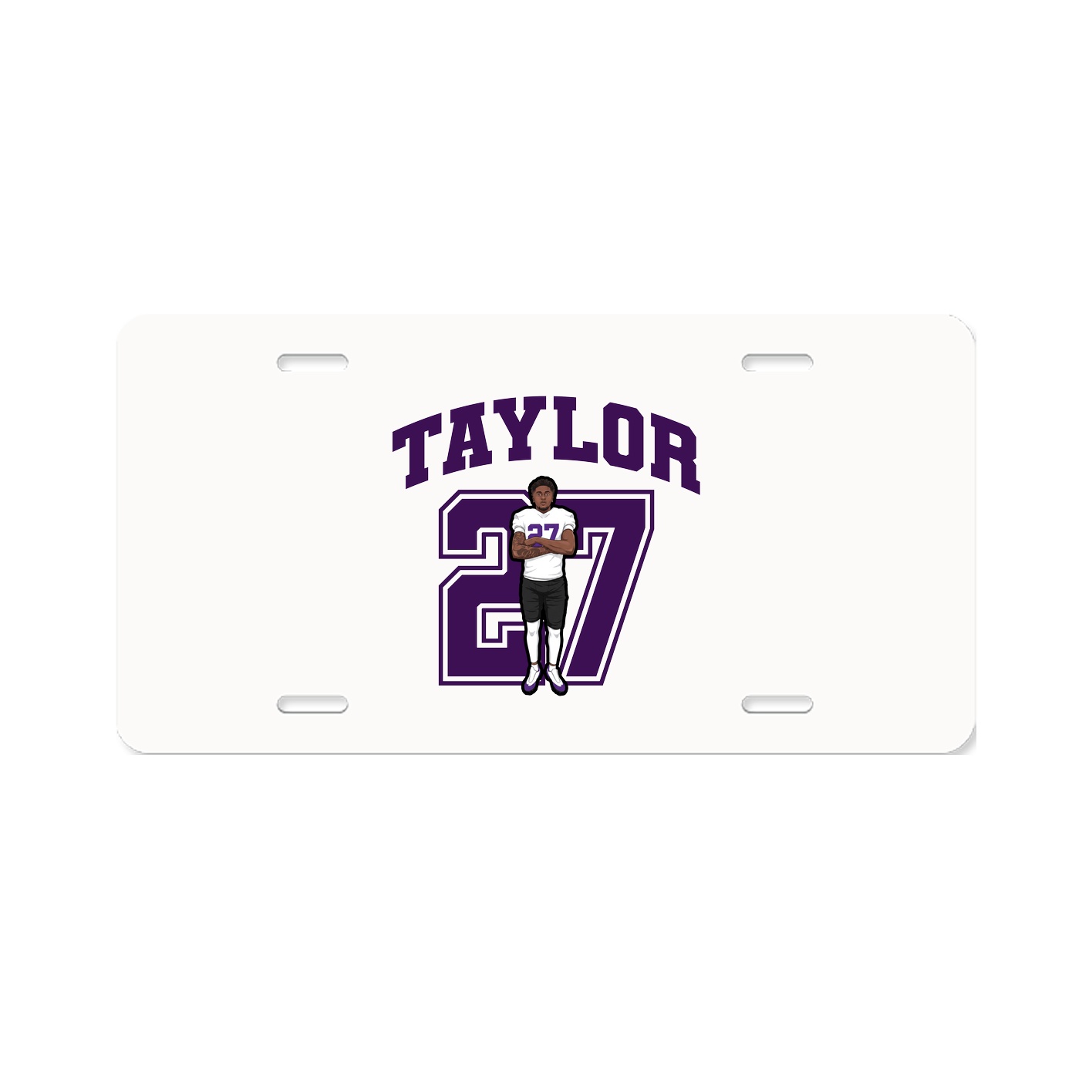 License Plate — Number in Classic
