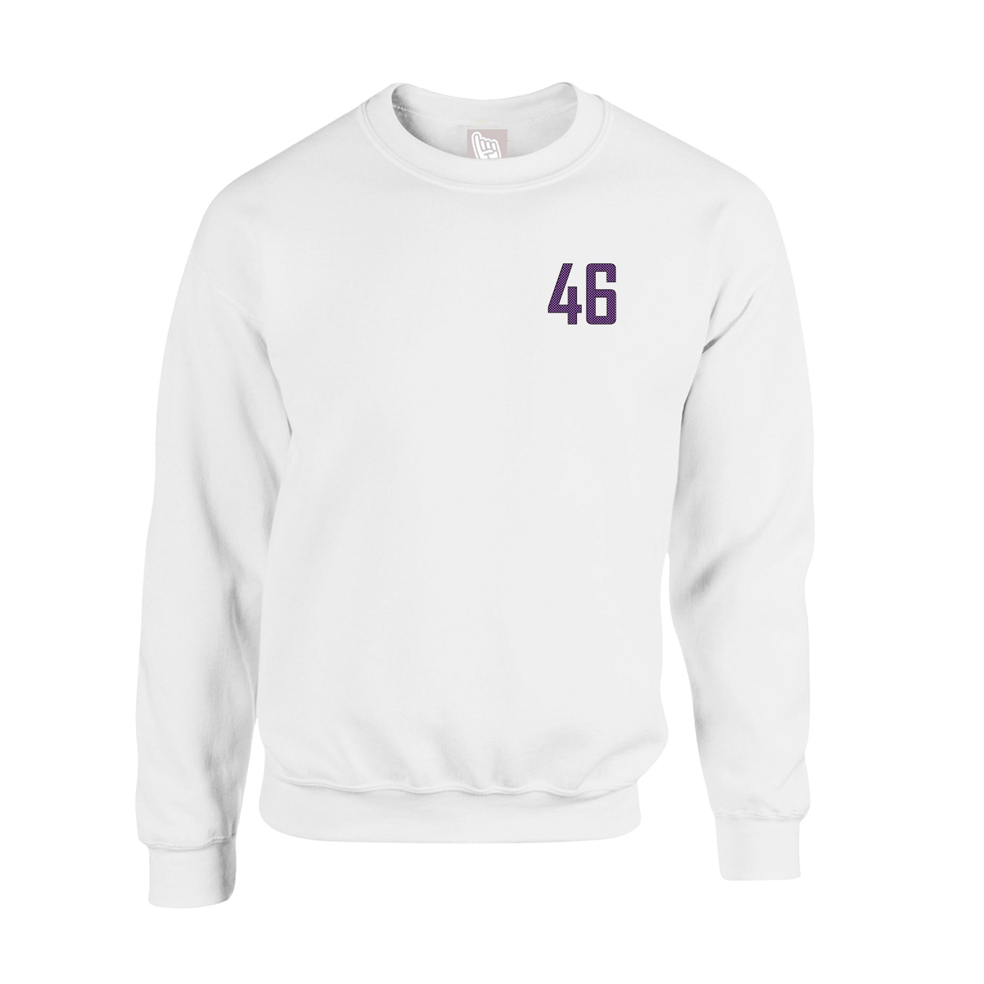 Fleece Crew — Front Shirsy in White