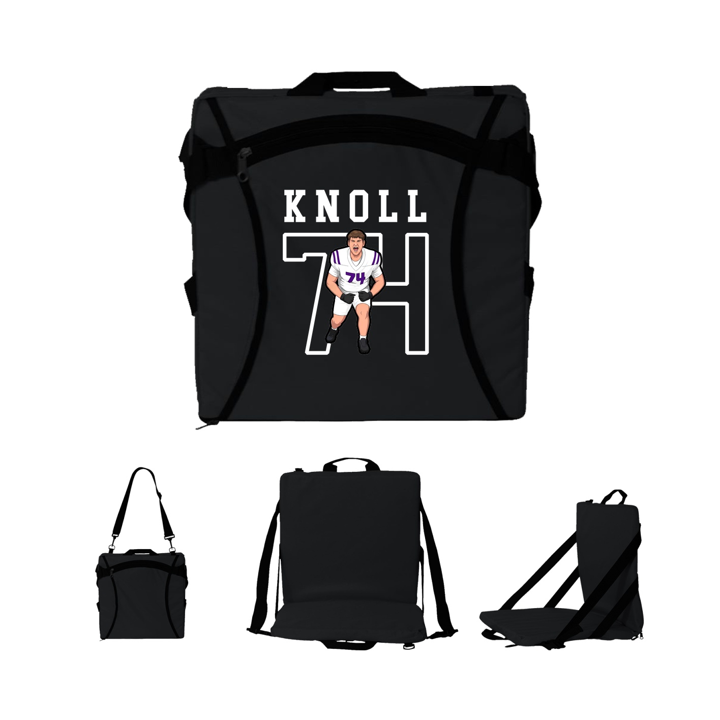 Folding Stadium Seat — Shirsey in Black