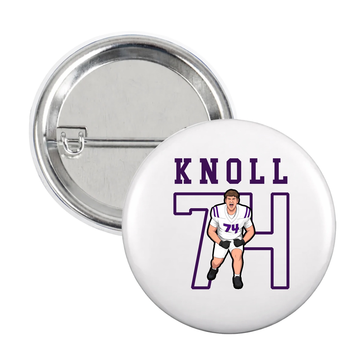 Game Day Button — Shirsey in White