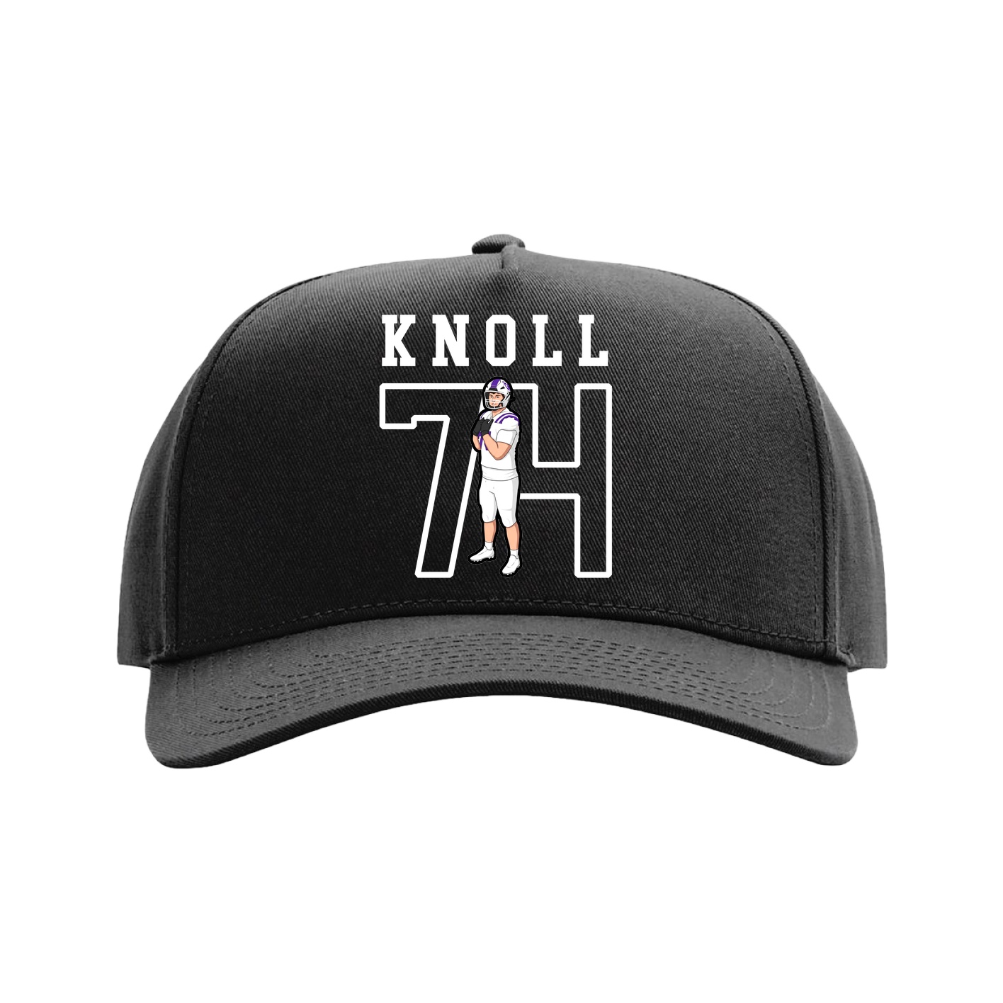 Full Fabric Five-Panel Champ Cap — Shirsey in Black