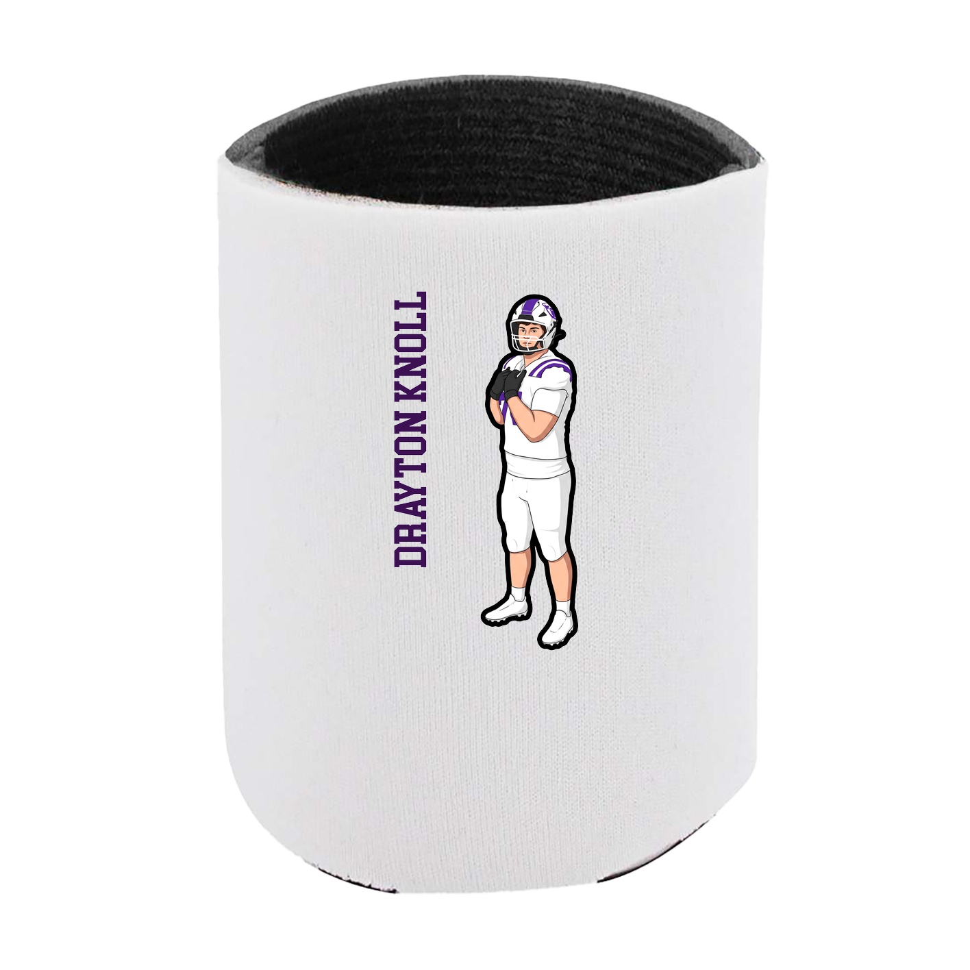 Can Holder — Name Vertical in White