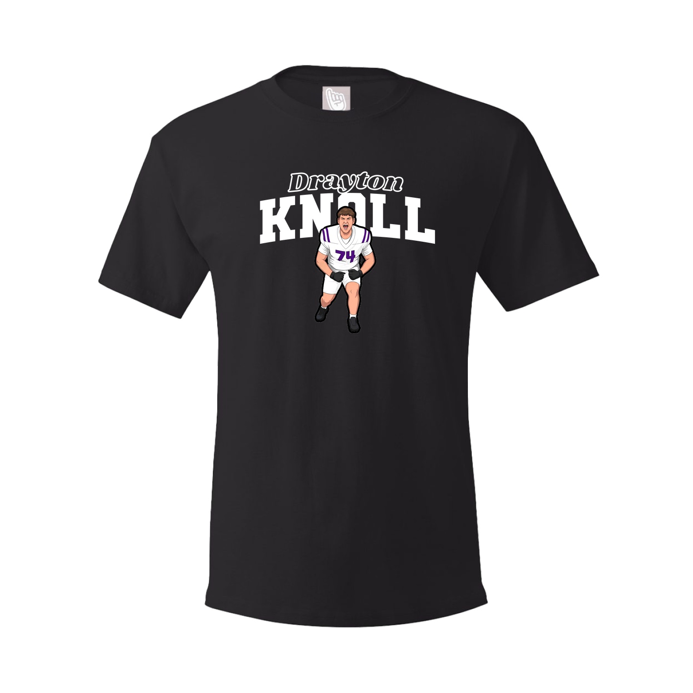 Youth Tee — Name Arch in Black