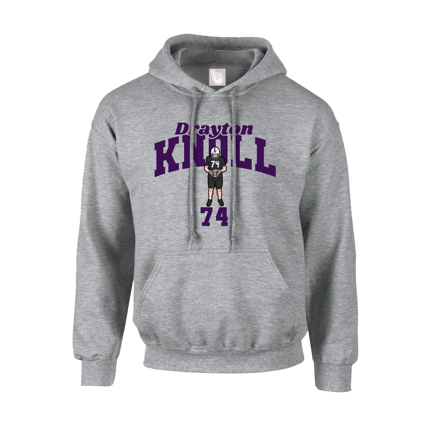 Hoodie — Signature Arch in Grey