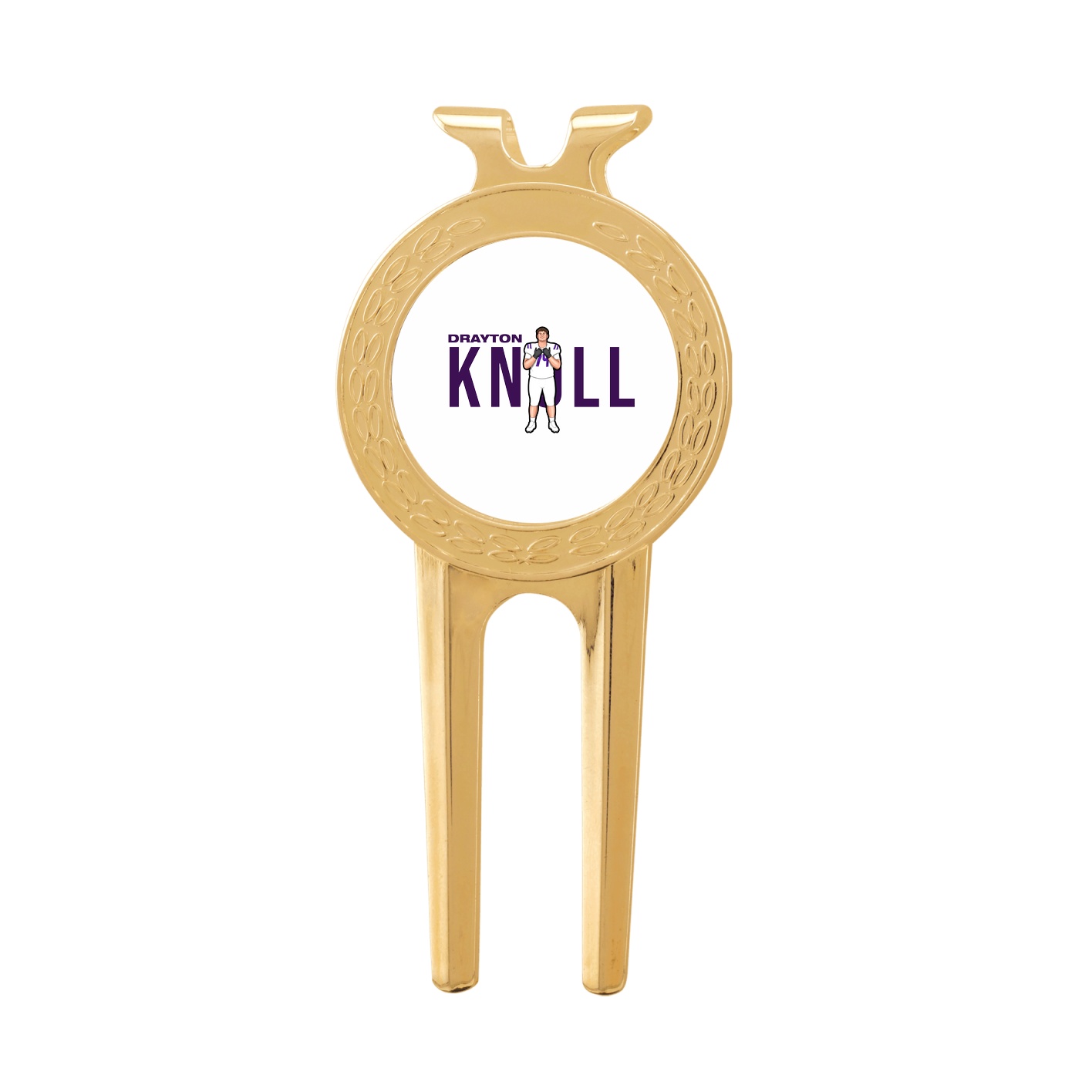 Divot Tool with Ball Marker — Player Name in Classic