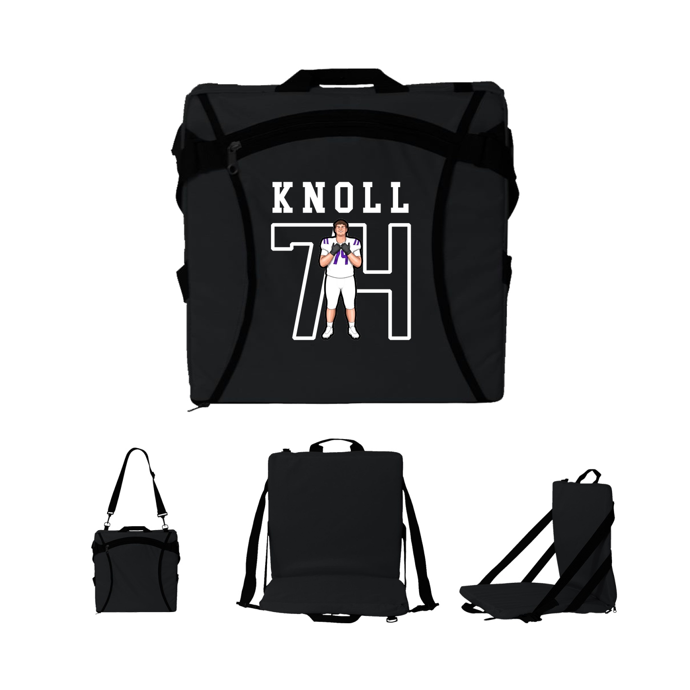 Folding Stadium Seat — Shirsey in Black